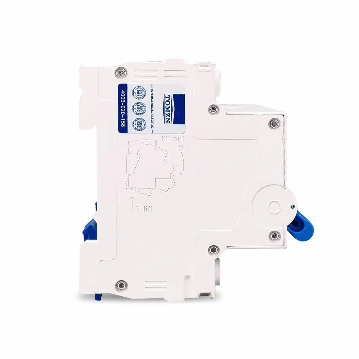 2P + 2P MTS AC Interruptor de Transferencia de Transferencia Manual de Doble Potencia MCB 50HZ / 60HZ Disyuntores 689 (Size : 32A)