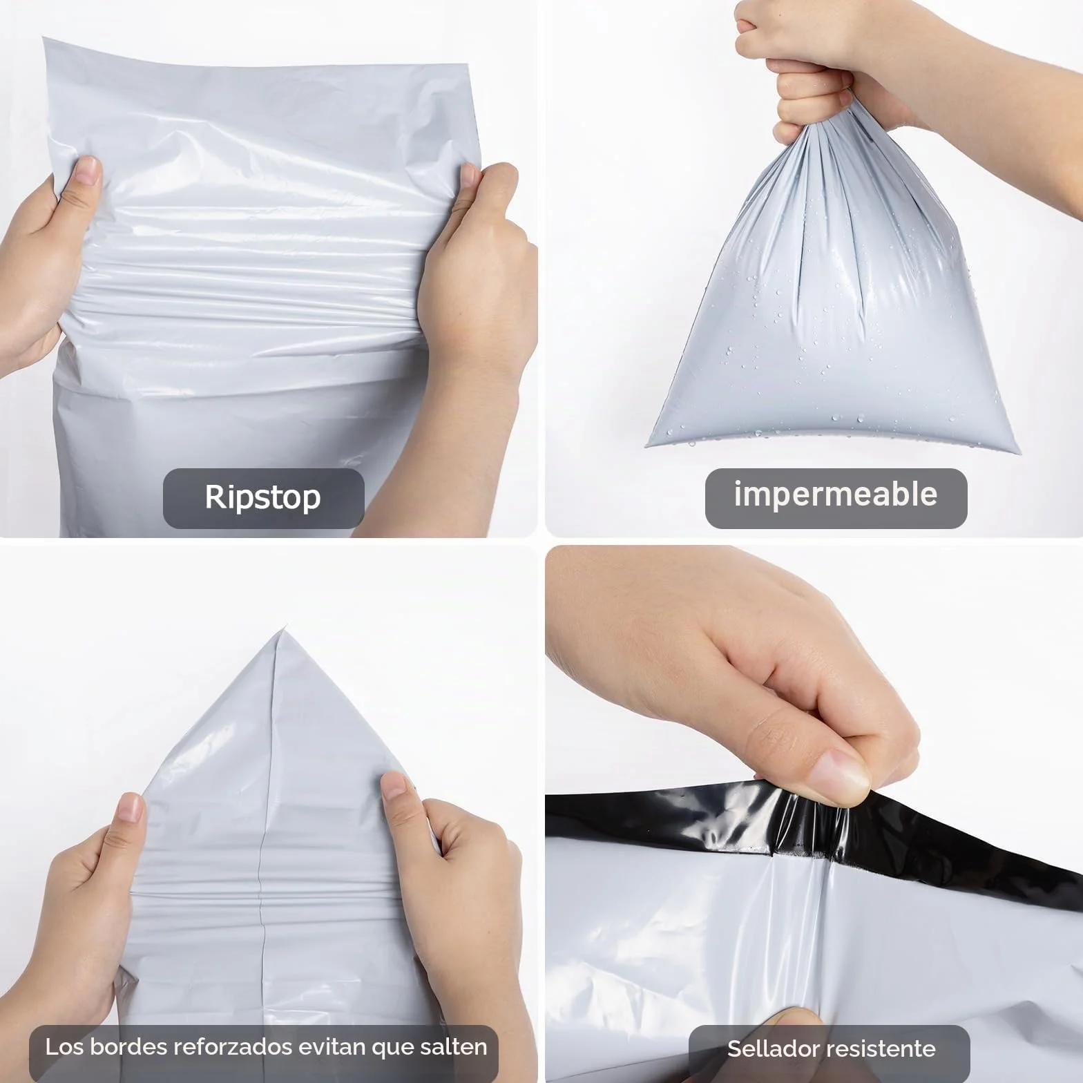 Bolsas para Envíos Impermeables 25x35 cm 100 Unidades Autoadhesivas
