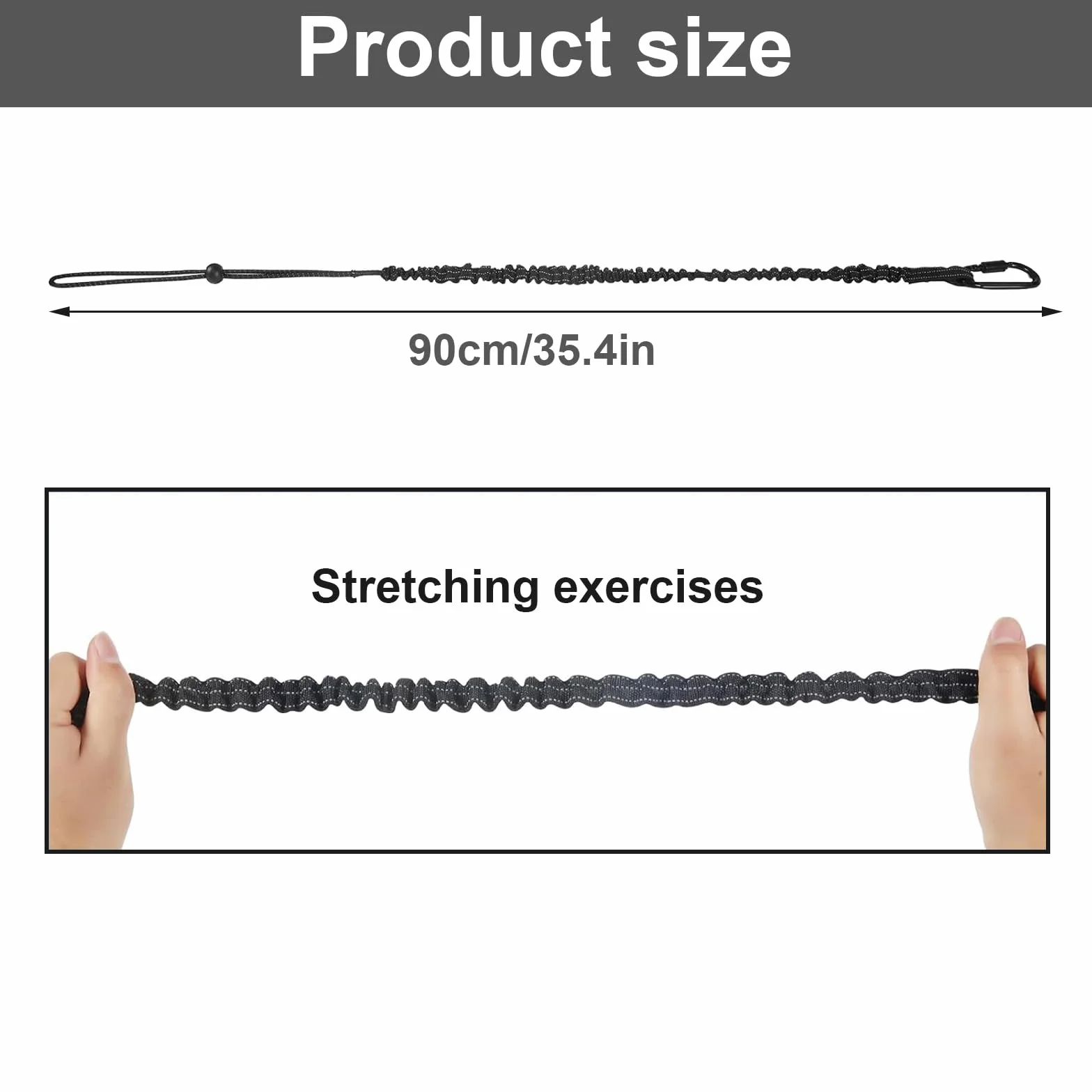 Herramientas de seguridad con mosquetón, cuerda extensible para altura