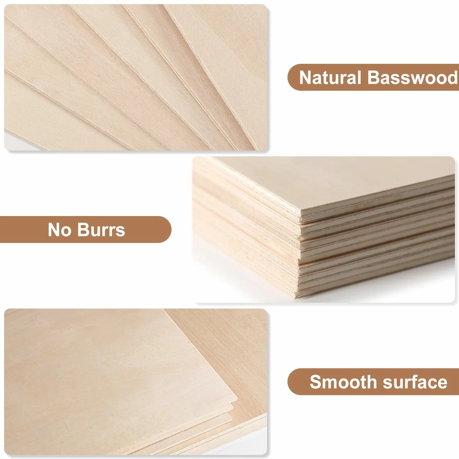 10 placas de madera contrachapada A3 de 2 mm, madera de tilo de 30 x 42 cm, placas de madera para manualidades, madera contrachapada para modelismo, pirograbado, trabajos de madera DIY (A3-420 x 300 x