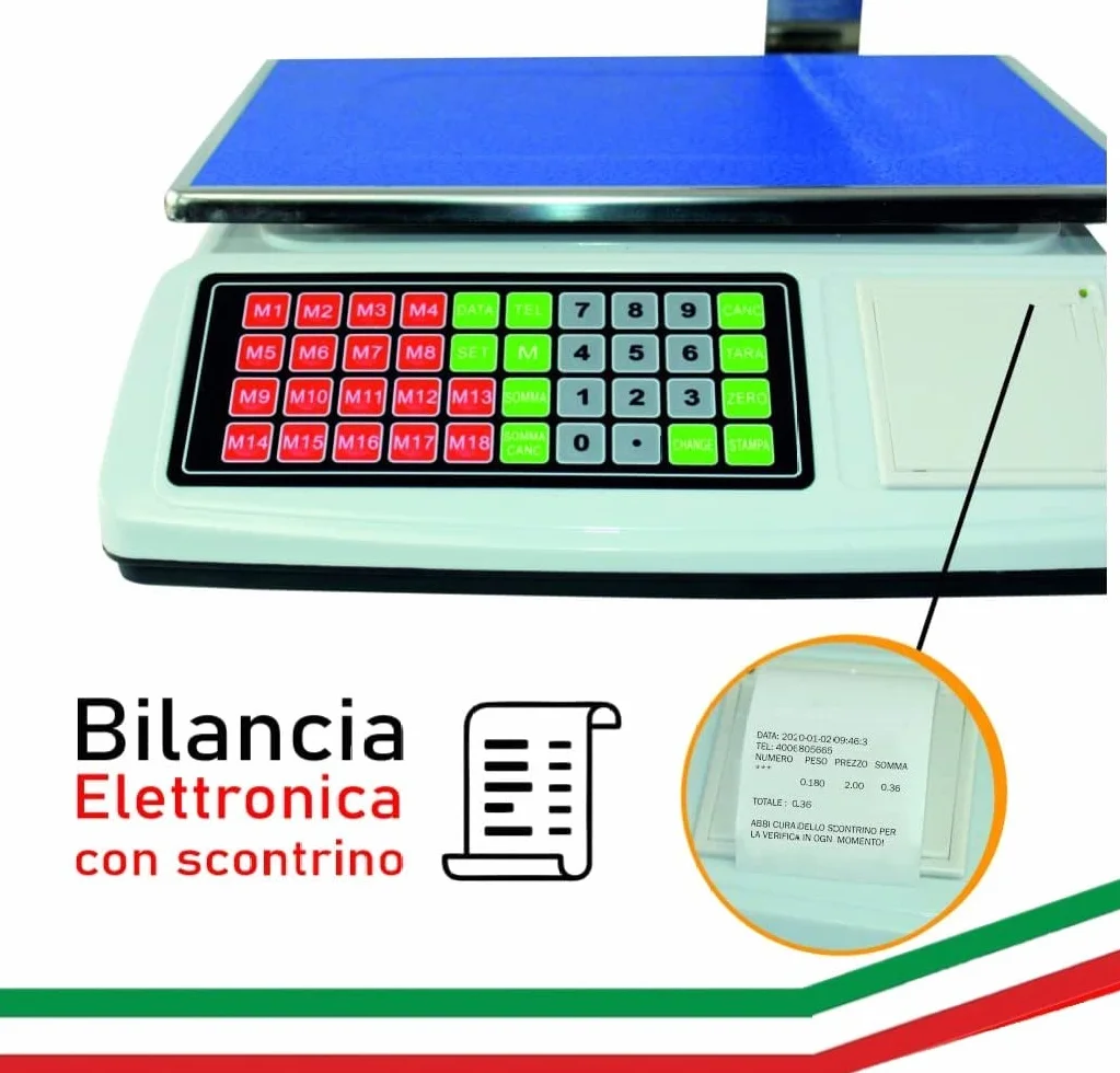 Báscula de 50 kg, 5 g, brazo de prensa, 6 pantallas, 18 memorias, alimentación de red y batería CW869