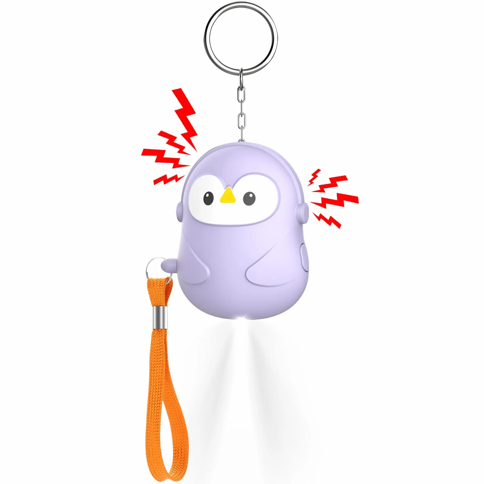 Alarma Personal 130 dB para Mujeres, Alarma de Emergencia para Defensa Personal, Llavero Antiviolación y Sirena con Luz LED para Hombres Ancianos Niños