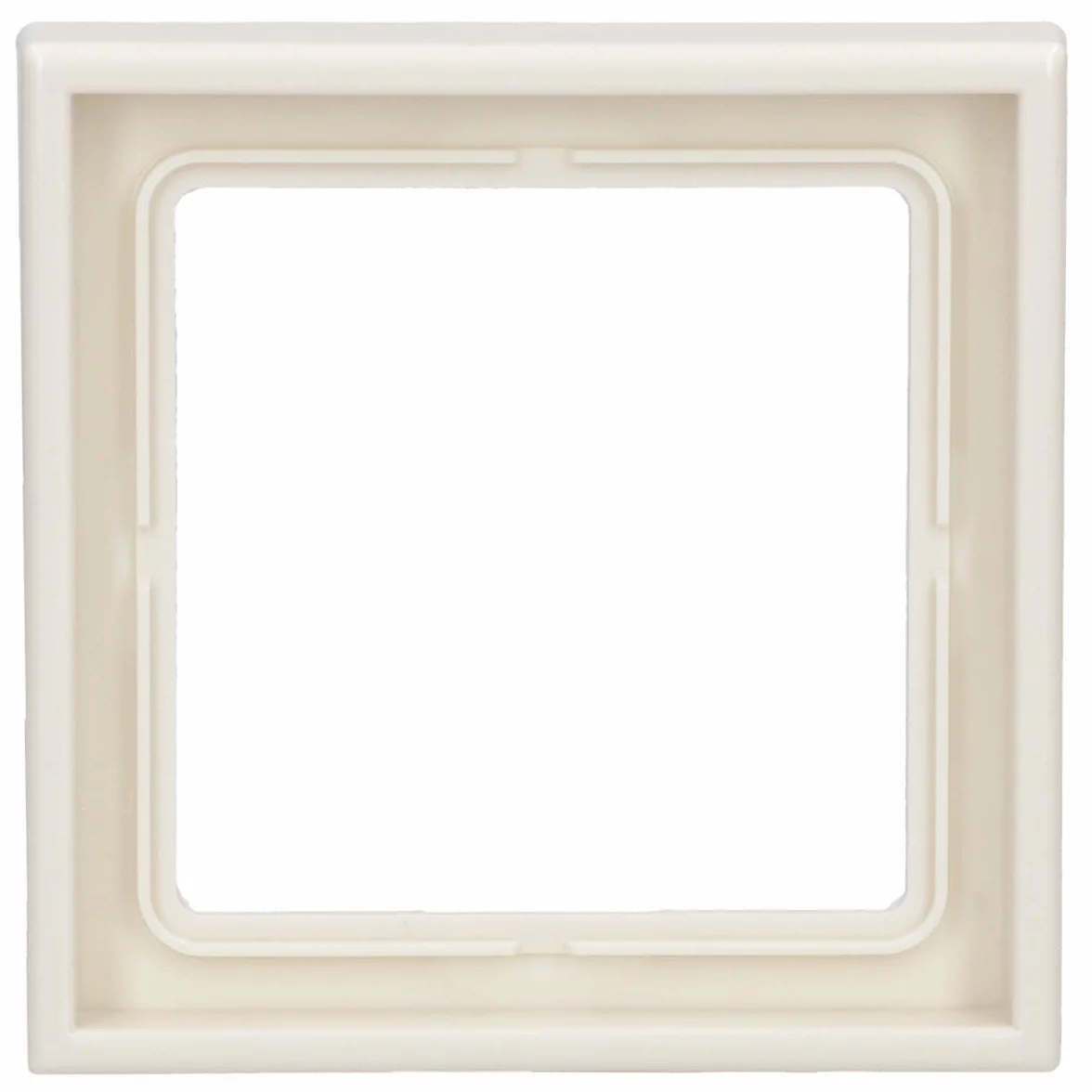 JUNG LS981W Marco, Duroplástico, Resistente al Rayado, Brillante Blanco Marfil, Simple, 81 X 81mm