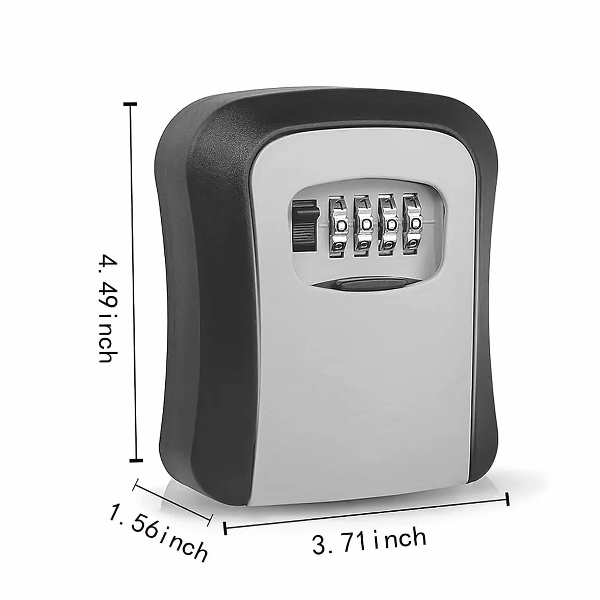 Shirene Caja de Seguridad para Llaves, Caja de Seguridad al Aire Libre, Código de 4 Dígitos Reiniciable
