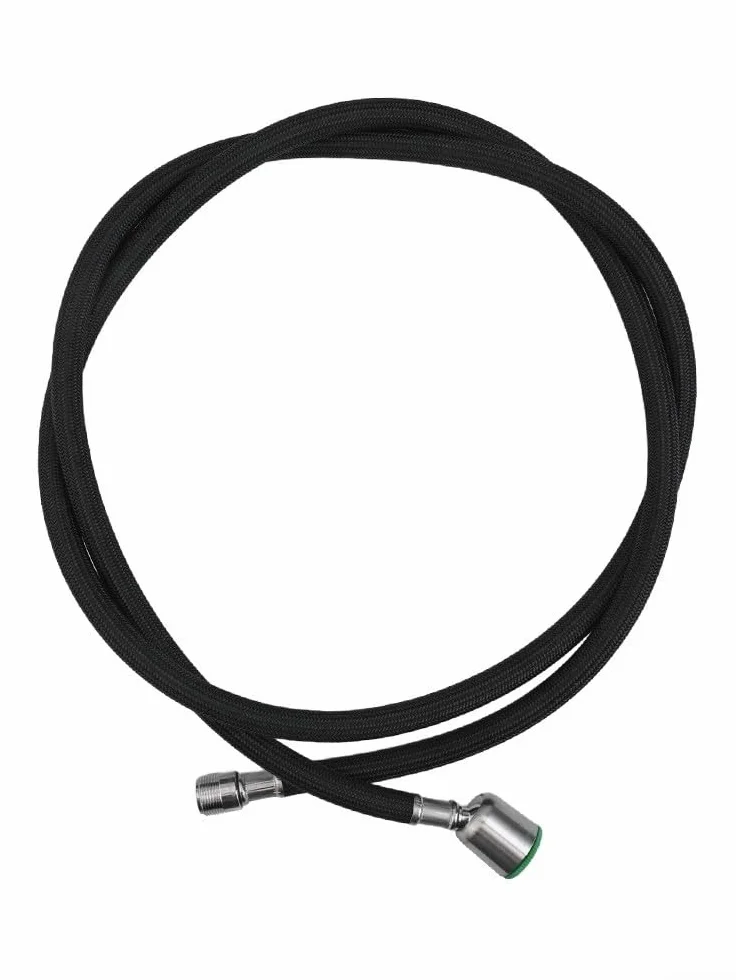 Manguera de repuesto extraíble para grifo de cocina, flexibilidad superior y características de seguridad con tubo interior de gel de sílice y capa exterior de nailon (rosca-negro)