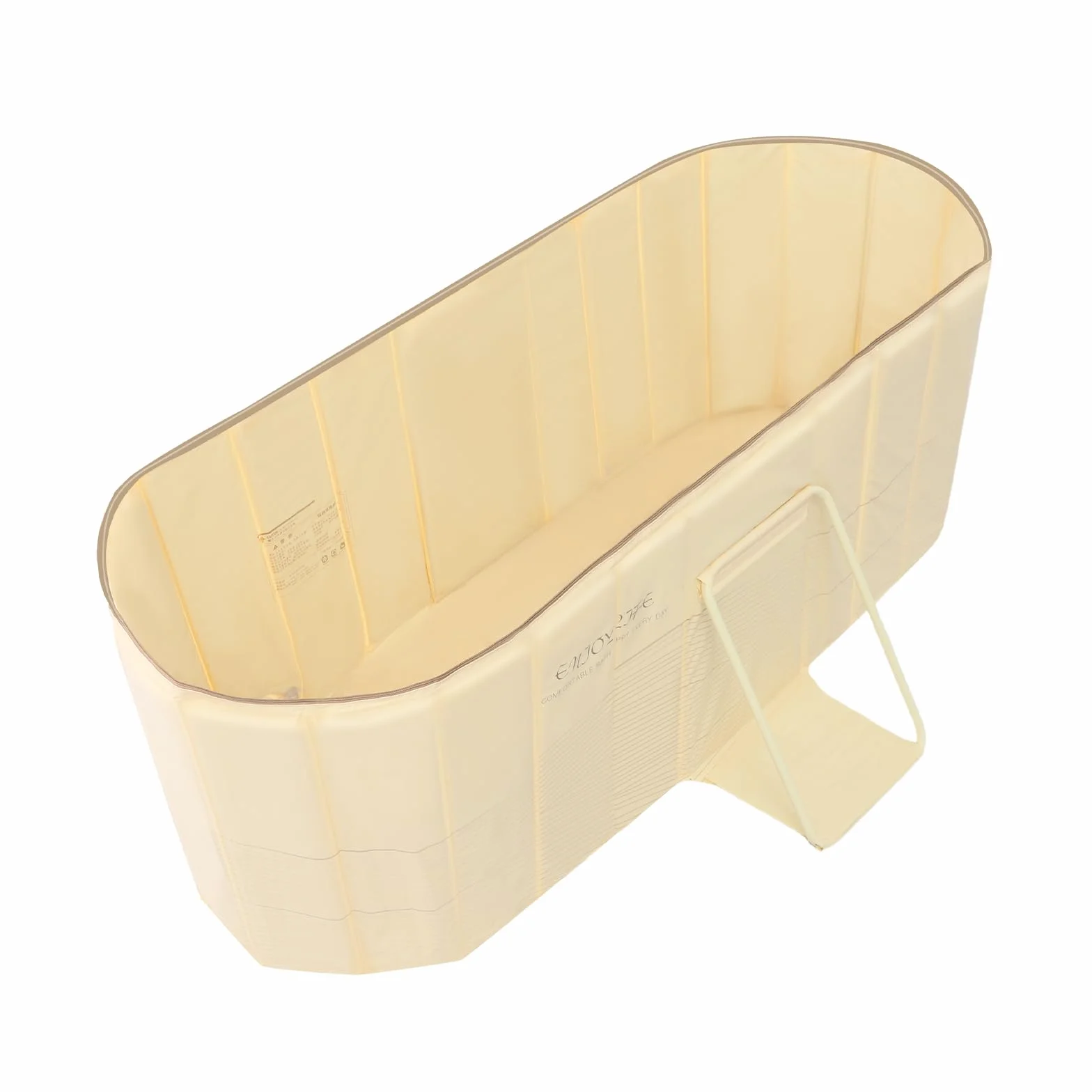 Bañera Plegable, Portátil de PVC, Spa Cómodo para el Hogar, Drenaje Rápido, Estable y Compacta, Ideal para Baño Caliente de Relajación y Ocio, 150x55x50cm