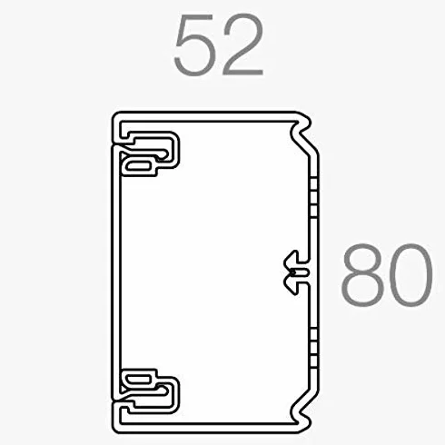 Unex 93370-42 - Tapa final pc+abs 50x80 u42x blanco nieve