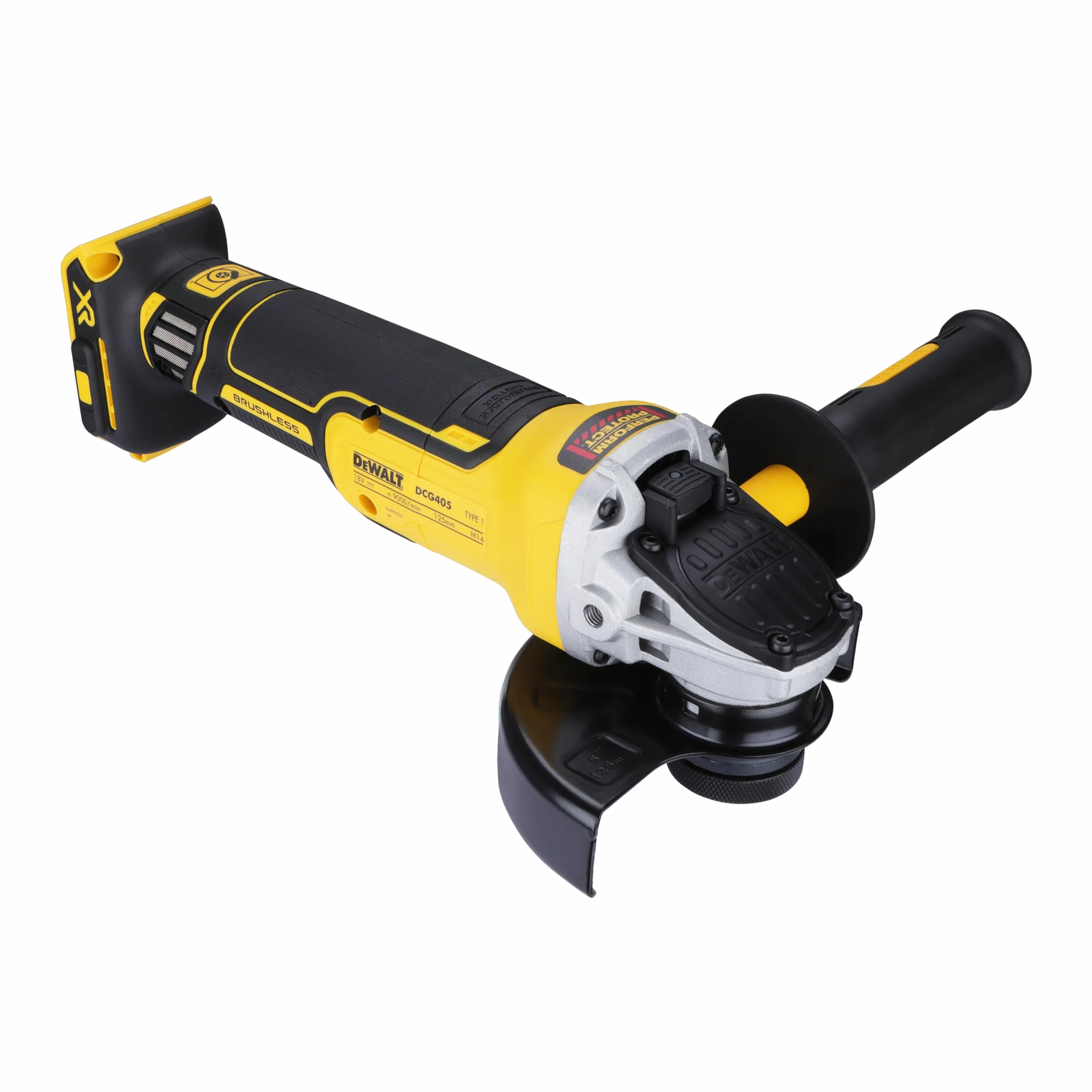 DEWALT DCG405N - Amoladora angular para 125 mm, 18 V XR, sin disco y sin cargador/batería