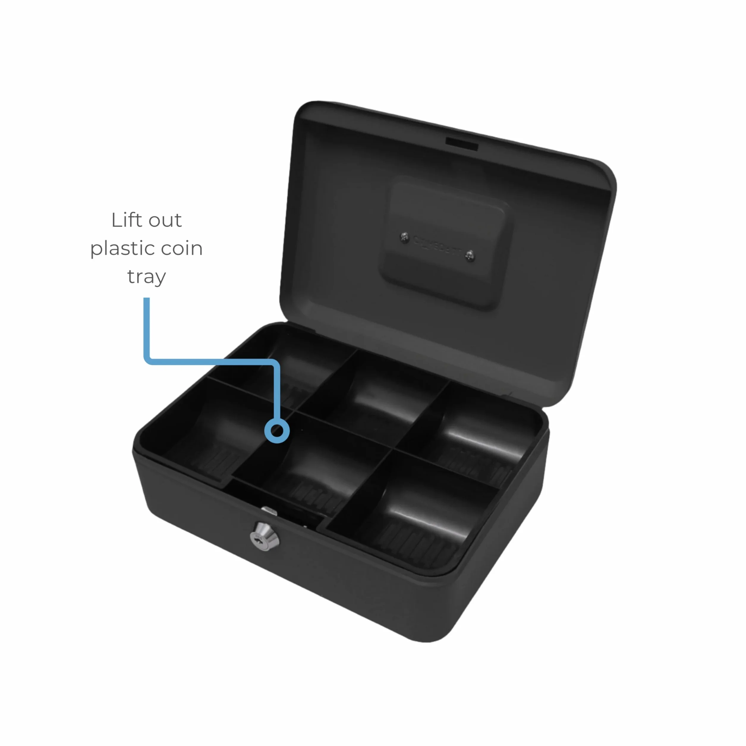 Caja de caudales Cathedral 25,4 cm negro