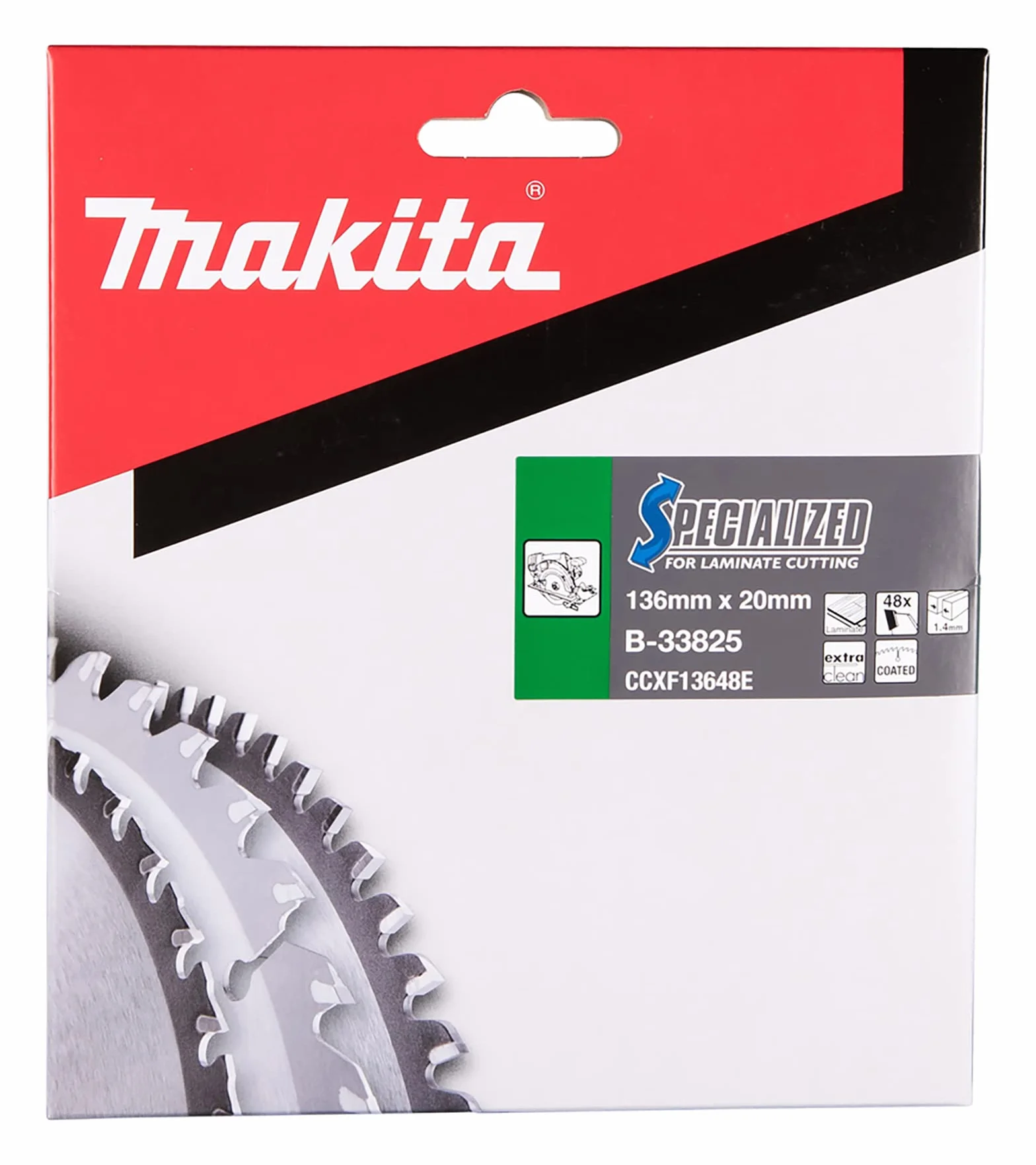 Makita B-33825 - Hoja de sierra especializada, 136 x 20 mm, 48z,