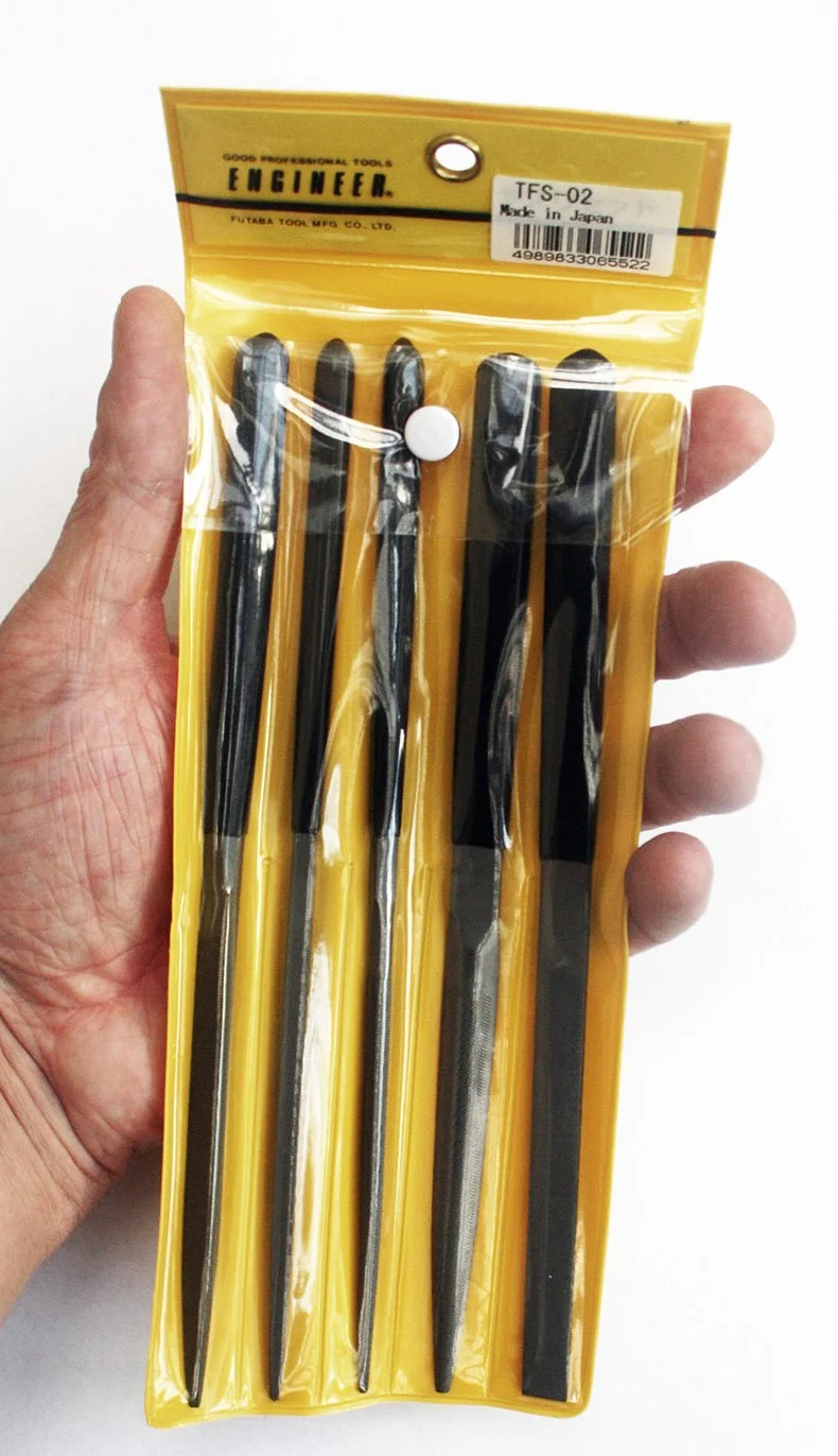 5 piece small size mini file set (High quality, Japanese). Engineer tfs-02