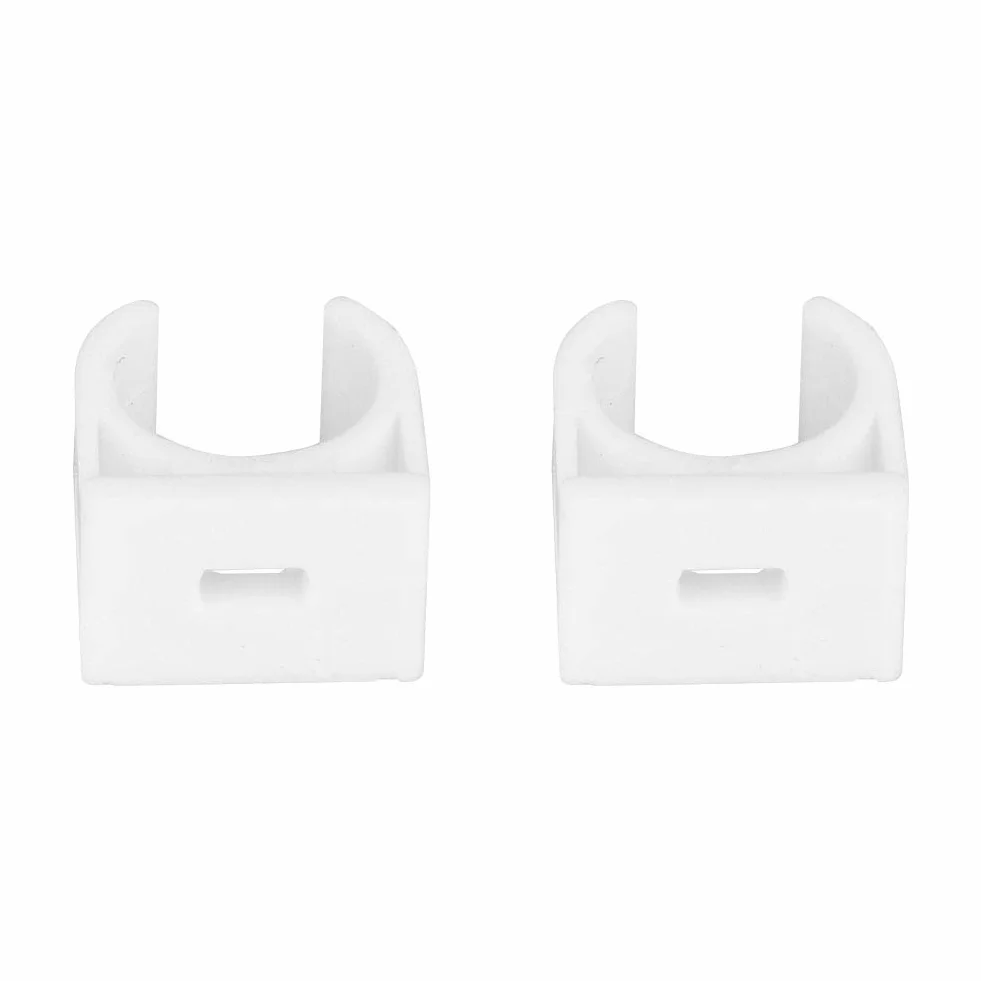 abrazadera pared tubos con tornillo + Abrazadera de un tubo, Akozon Abrazadera de tubo en forma de U Clips fijos para tubería de agua con tornillos 20 piezas(16mm)