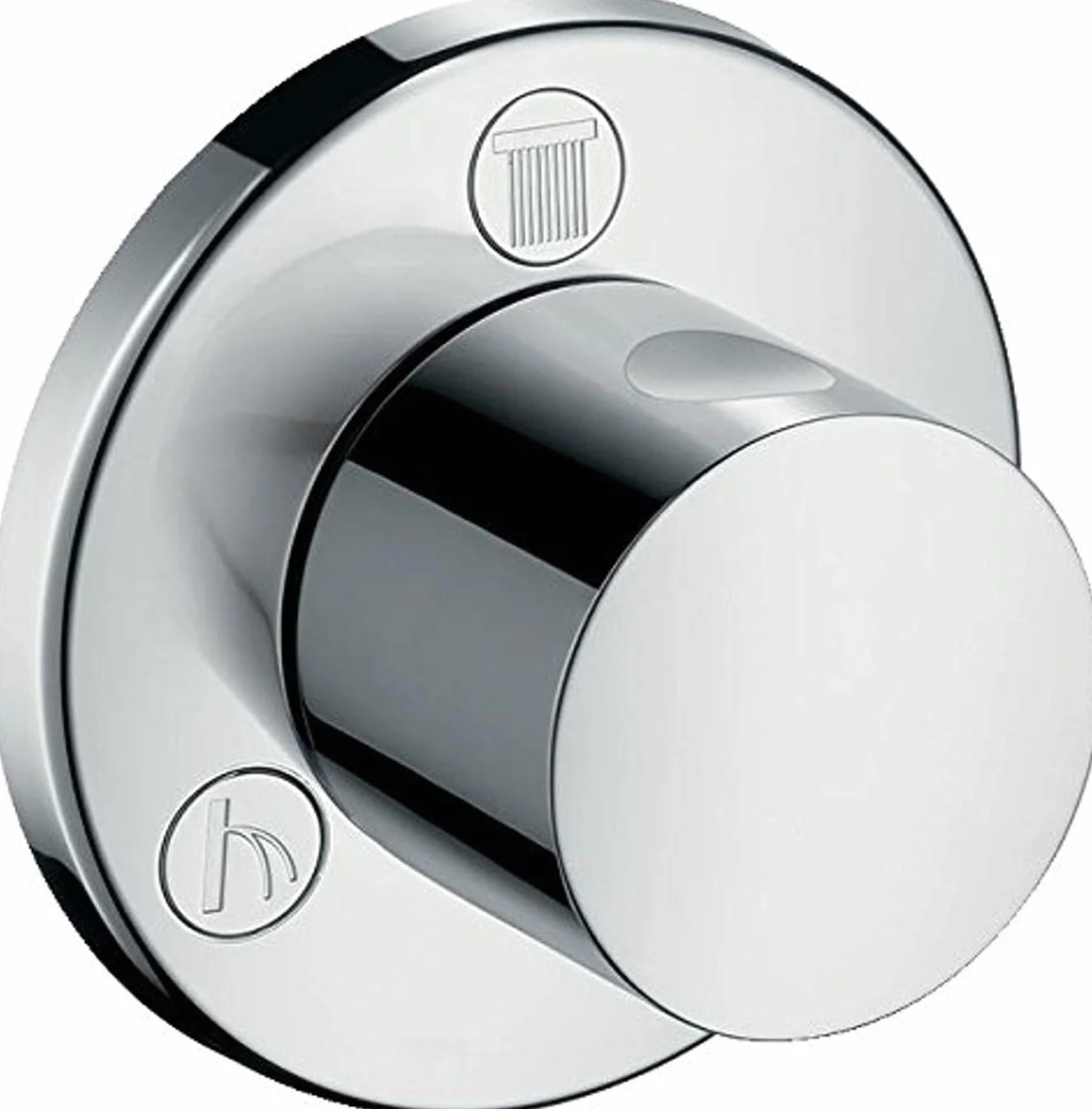 Hansgrohe 15932000 Trio S/Quattro llave de paso e inversor empotrado, cromo