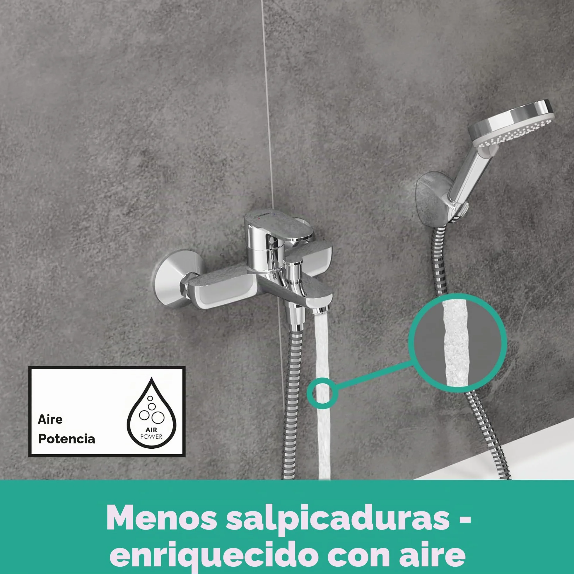 hansgrohe Vernis Blend Mezclador monomando de bañera cromo