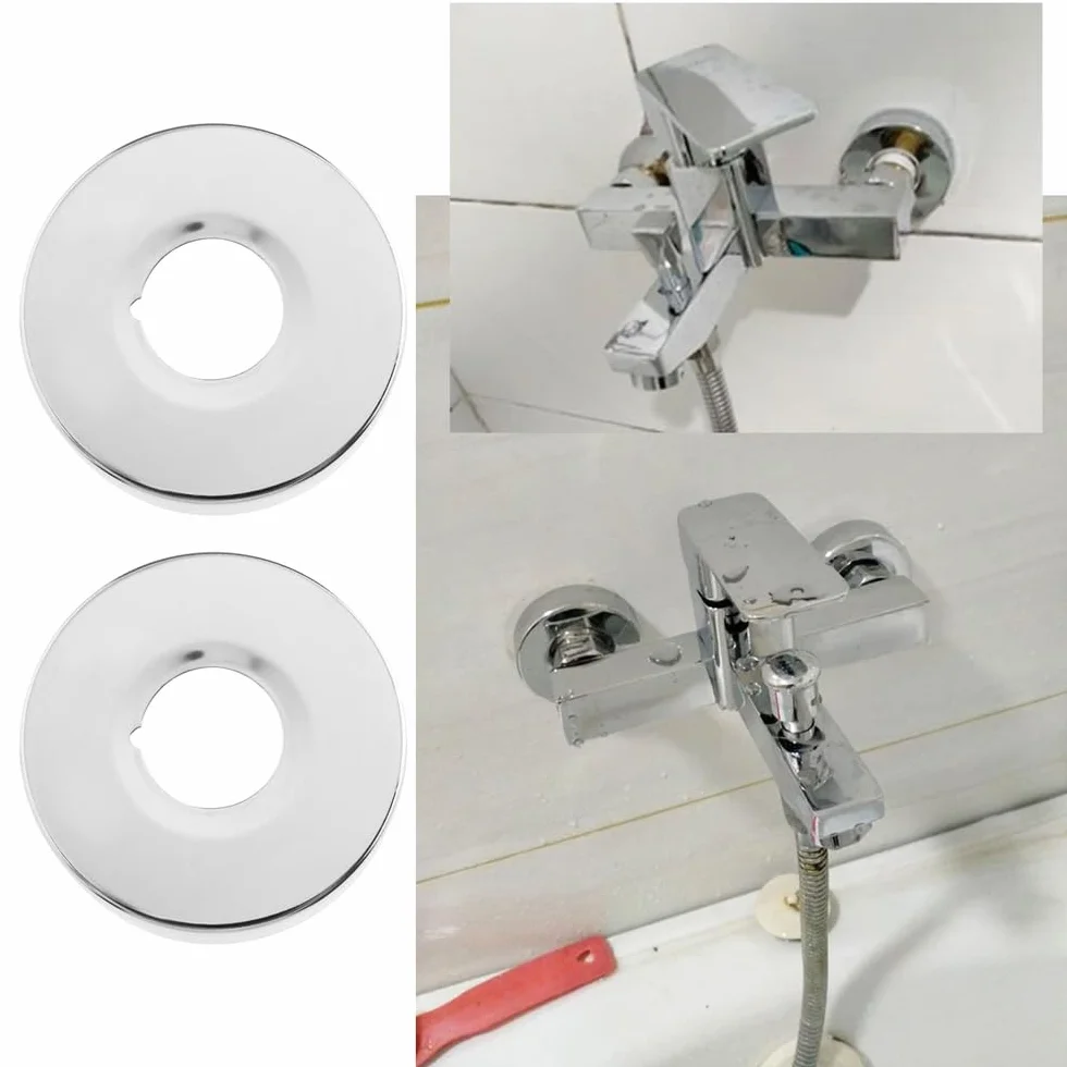 Cubierta Decorativa para Grifo de Ducha de Acero Inoxidable, 25 mm, 4 Piezas