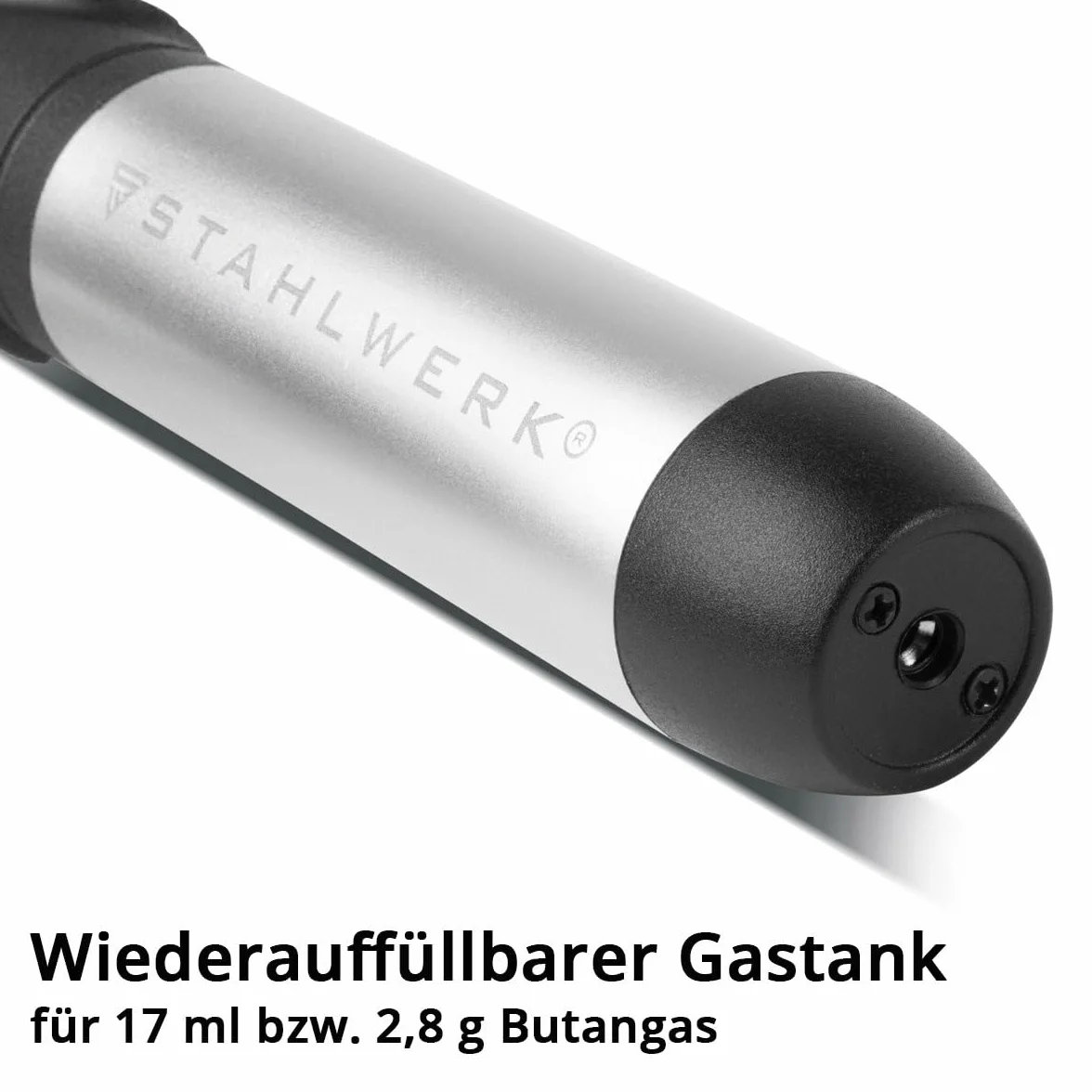 STAHLWERK soldador de gas GLK-500 ST Juego de soldadura de gas 3 en 1 de 10 piezas pistola de soldar con 200-500°C de temperatura de soldadura y boquilla de llama de 1.300°C para aire caliente