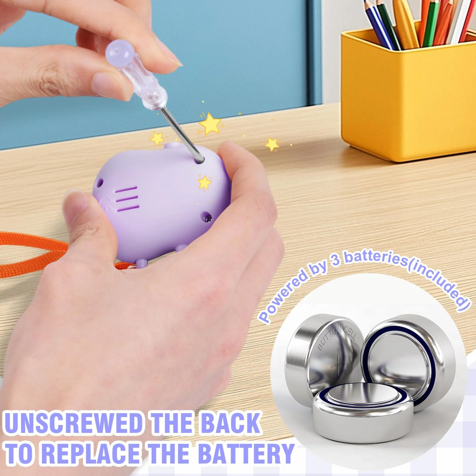 Alarma Personal 130 dB para Mujeres, Alarma de Emergencia para Defensa Personal, Llavero Antiviolación y Sirena con Luz LED para Hombres Ancianos Niños