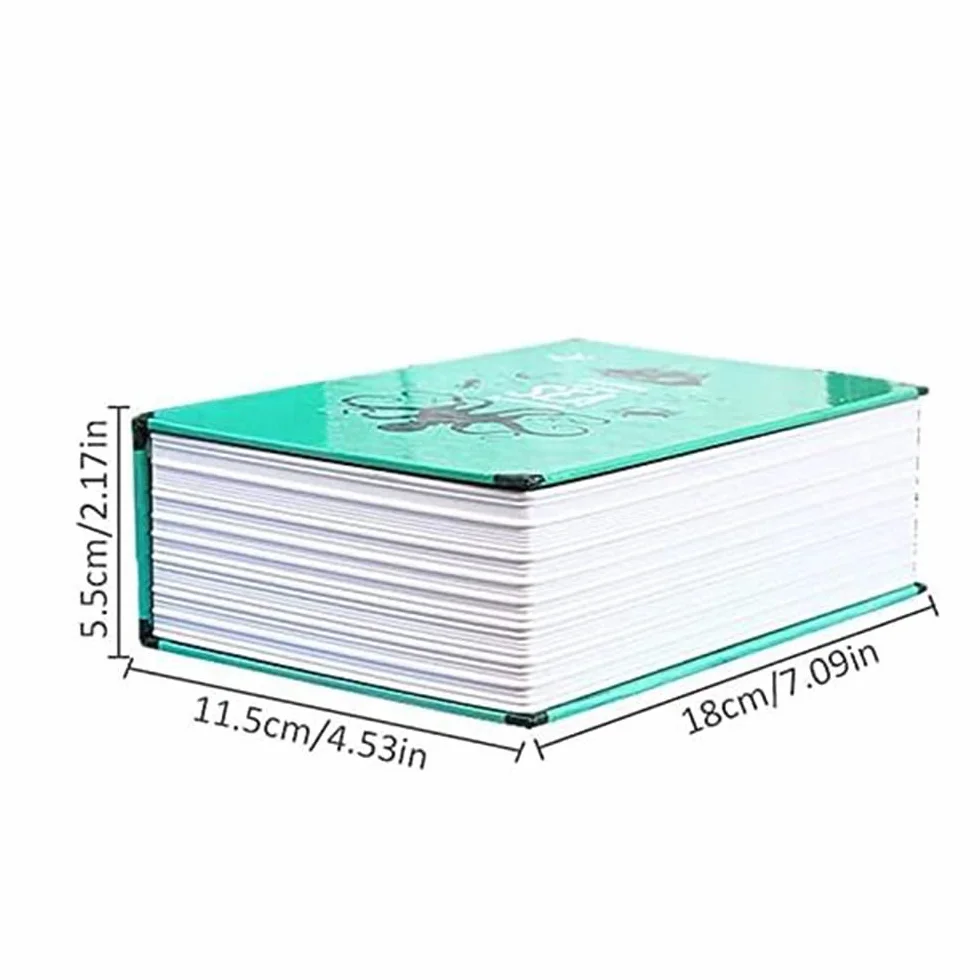 Caja de Almacenamiento Segura para Libros de Diccionario, Caja Fuerte Oculta con 3 Cerraduras de CombinacióN Digital, Caja Secreta Segura Antirrobo, (Rosa)
