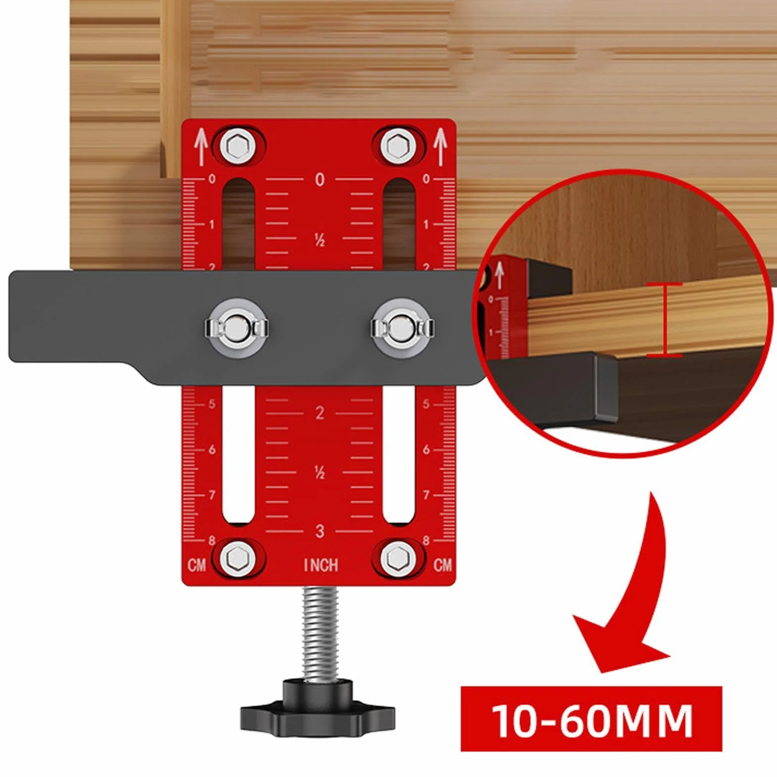 Cabinet Handle Jig, Adjustable Handle Jig, Aluminium Alloy Cabinet Handle Handle Template Tool, Portable Cabinet Hardware Template for Handles, Multifunctional Hardware Fixture Advanced Woodworking