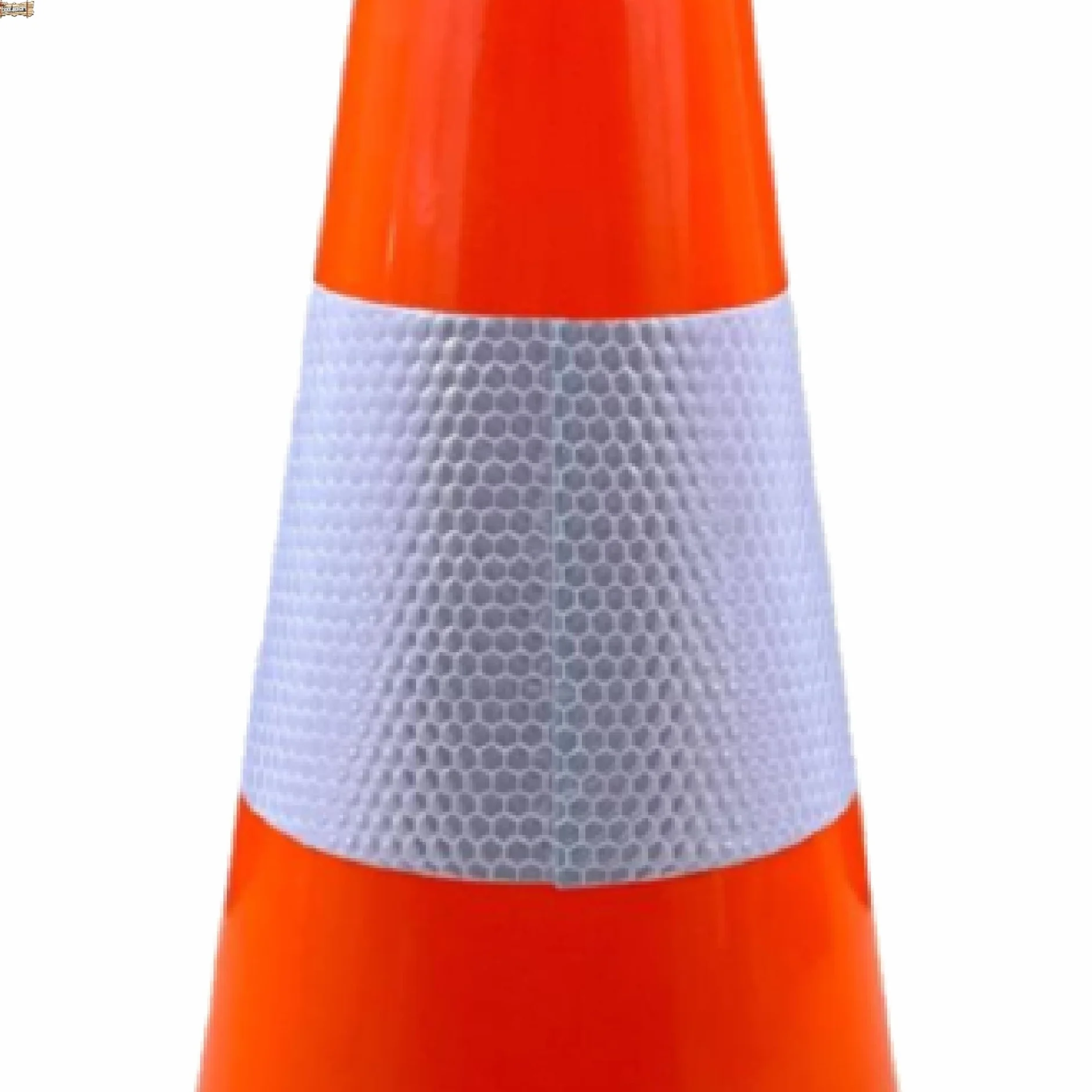 BricoLoco.com Cono señalización pequeño 30 cm. ¡PACK 4 uds.! Cono deportivo para deporte, slalom, entrenamiento, fútbol. Cono de tráfico naranja con banda reflectante (4)