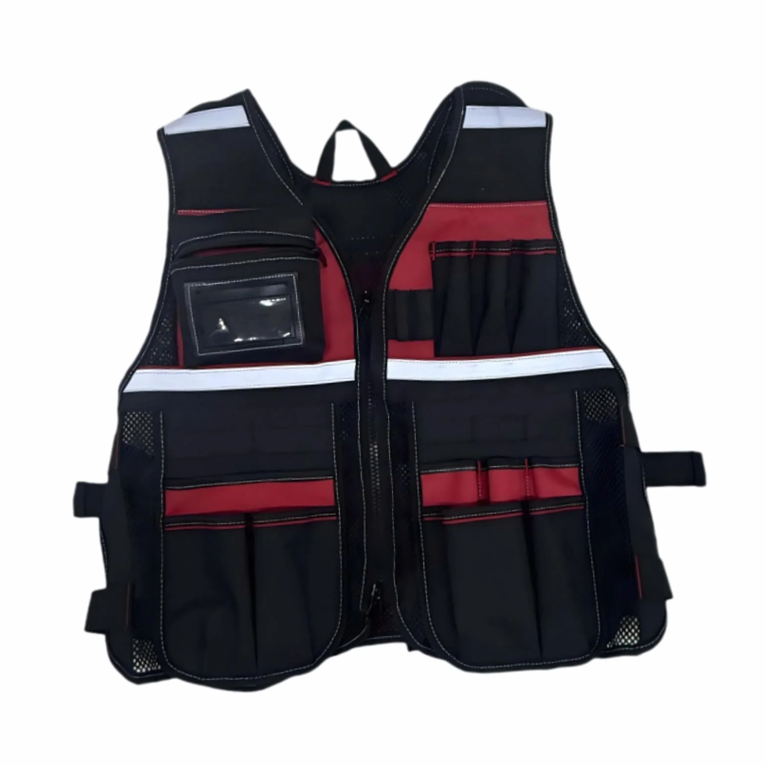 Chaleco de Trabajo para Electricista con Múltiples Bolsillos Bolsa Organizadora de Herramientas Diseño Multifuncional Material de Tela Oxford Resisten