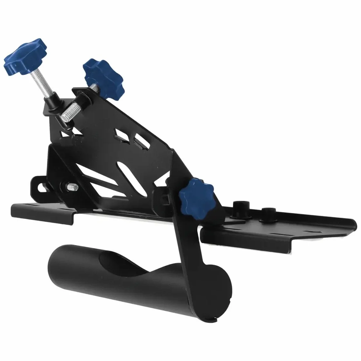 DEDRA Soporte de biselado en ángulo de 45° para amoladora angular para cortador de azulejos de 115/125 mm, corte eficiente de azulejos, acero, compatibilidad con diferentes aspiradoras