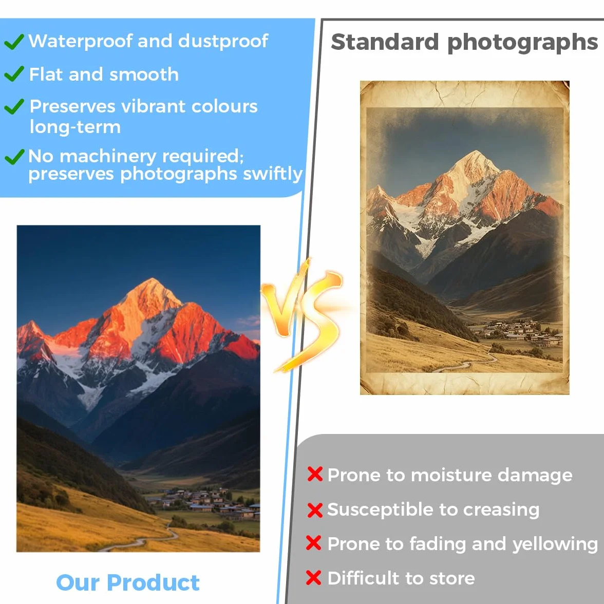 Hojas Laminadas Autosellantes A6 100 Piezas, Láminas Autoadhesivas para Fotos, Tarjetas de Visita, Documentos