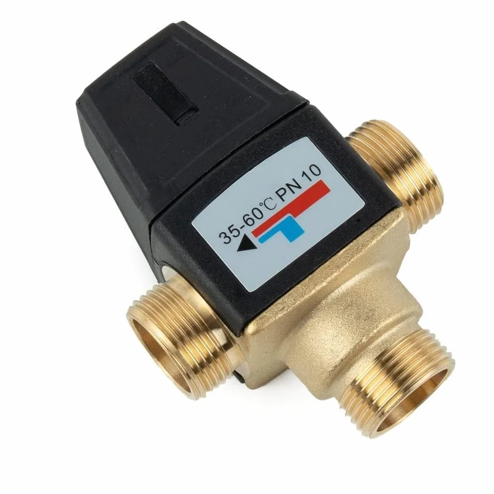 Esbe - Válvula mezcladora termostática 35-60 °C de latón DN20 DN25 Rosca Macho para Agua Caliente Sanitaria y calefacción por Suelo Radiante (DN25)