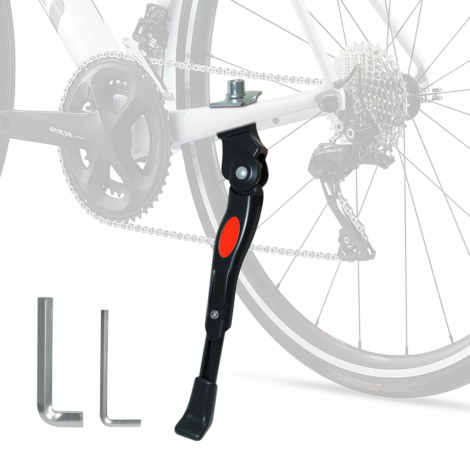 Soporte universal para bicicleta de 20 a 26 pulgadas, ajustable en altura, estable con pie de goma antideslizante para bicicleta de niños, bicicleta de montaña, bicicleta eléctrica