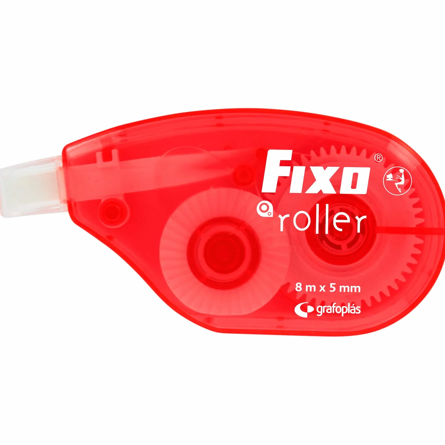 Fixo Roller Corrector Cinta 5mmx8m Secado Instantáneo Diseño Ergonómico Accesorio Escolar