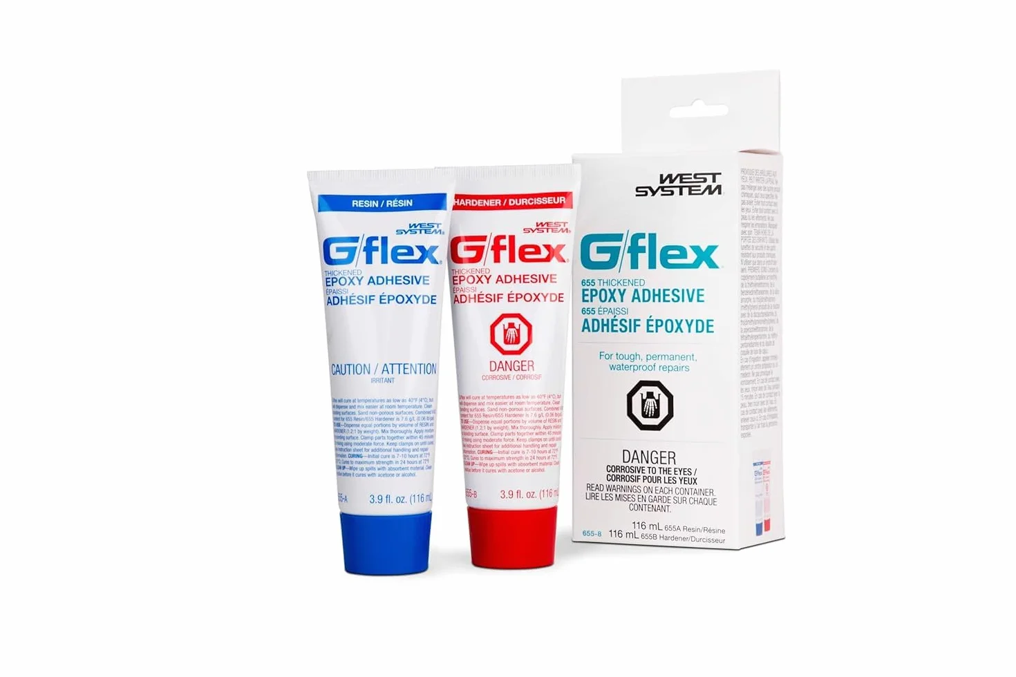 655 – 8 pre-thickened dos parte epoxi adhesivo