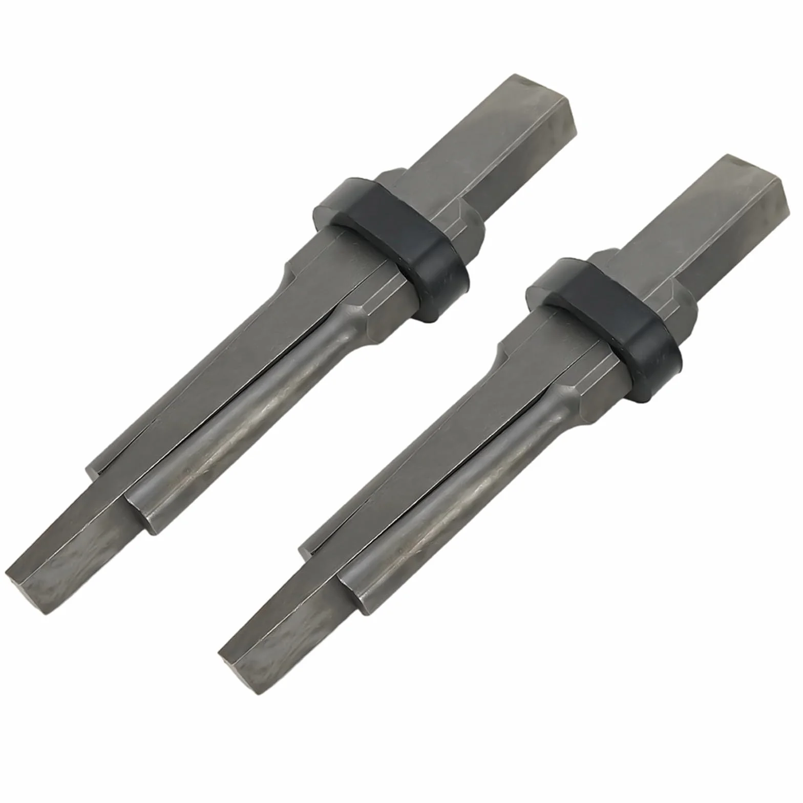 Juego de 2 piezas y juego de plumas, divisor de piedra de roca de hormigón de 23 mm para granito, mármol y basalto, herramientas manuales de acero al cromo vanadio para canteras y perforación de