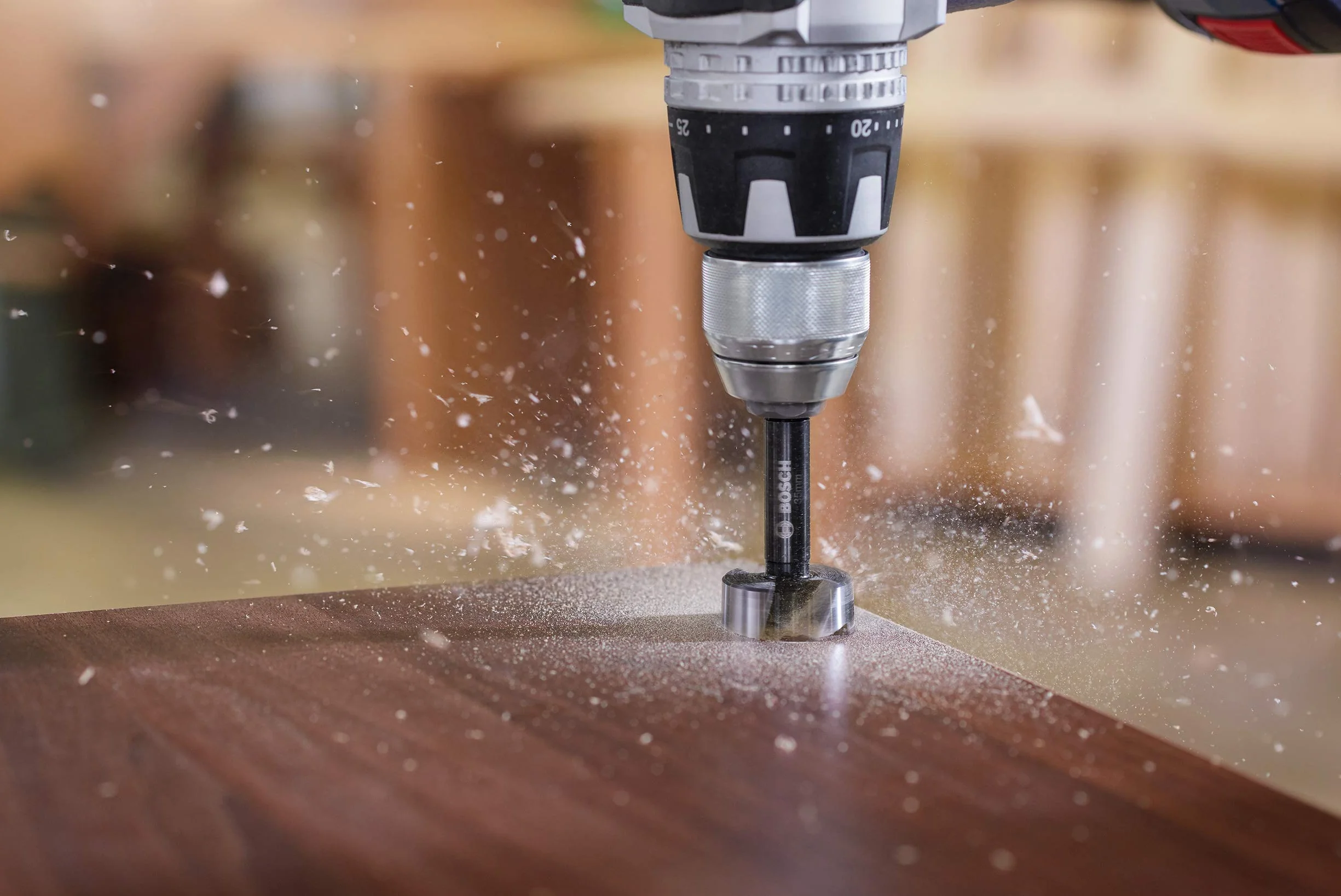 Bosch Professional Broca fresadora para madera (para madera, diámetro 34 mm, longitud 90 mm, accesorio para taladro)