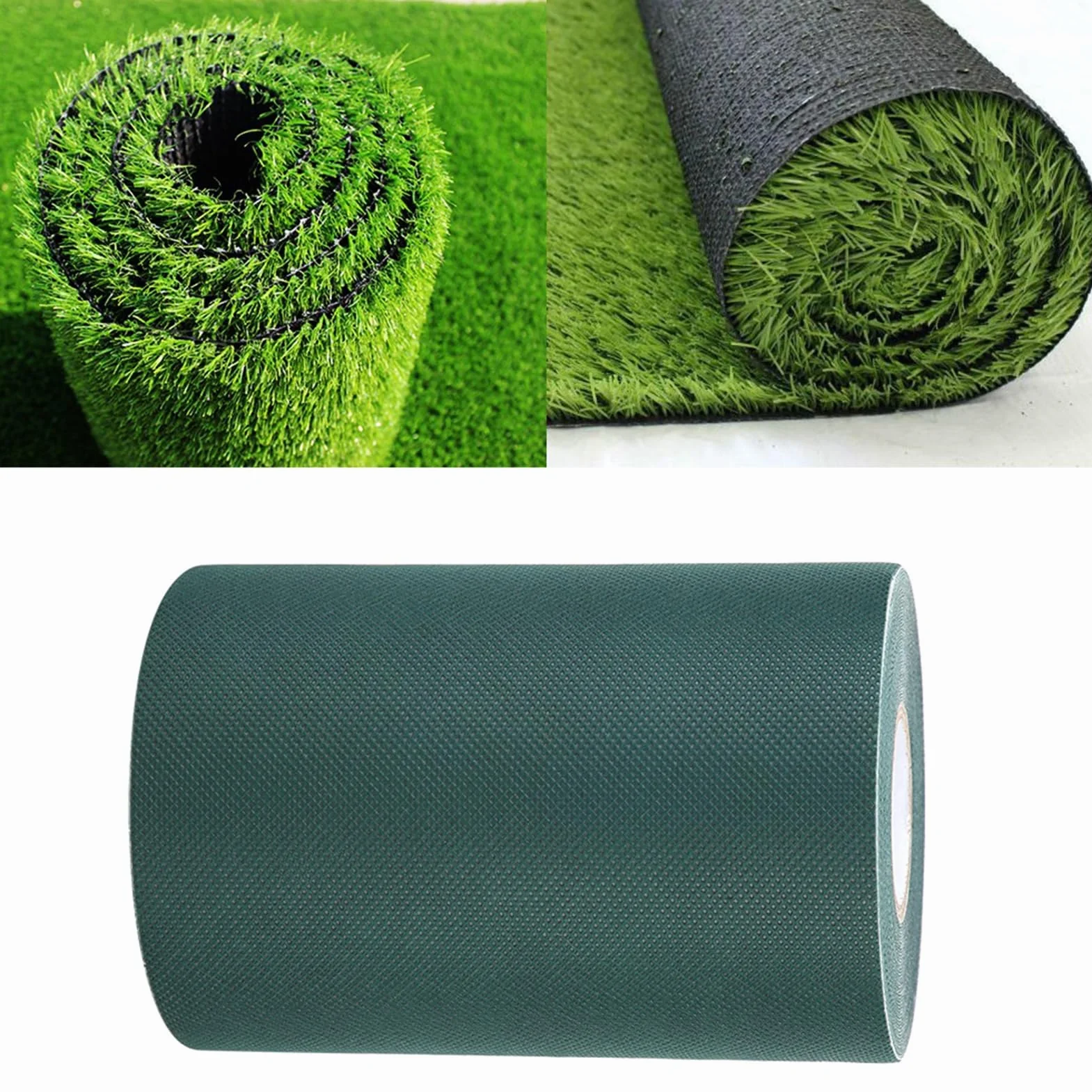 Cinta Adhesiva para Césped Artificial, 10M x 15cm, Autoadhesiva Resistente para Unión de Suelo de Jardín Exterior