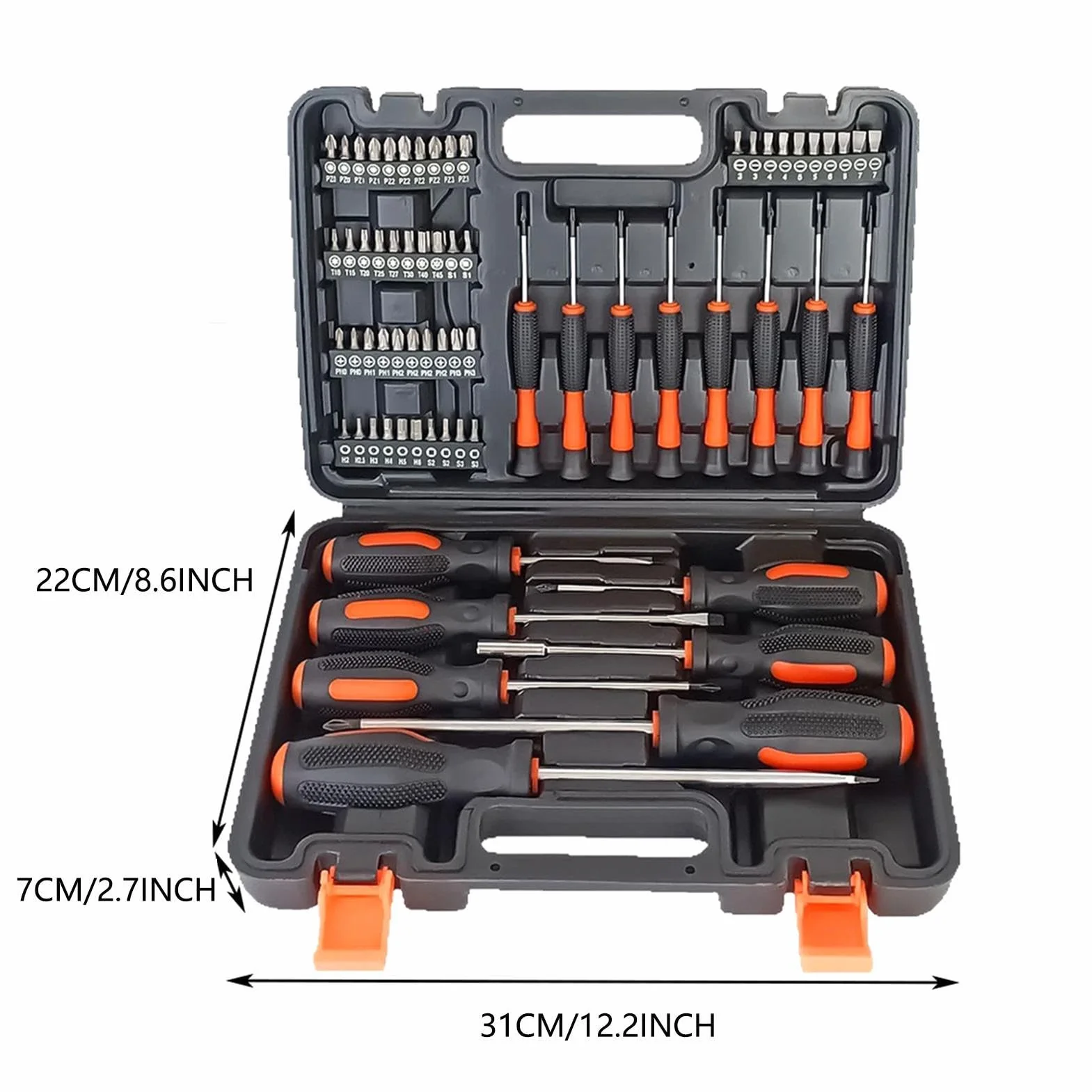 Juego de Destornilladores Kit 66 piezas de puntas precisión reparación | Juego de Destornilladores Magnéticos Para Relojes, Gafas, Ordenadores, Gafas de Sol y Electrónica del Hogar