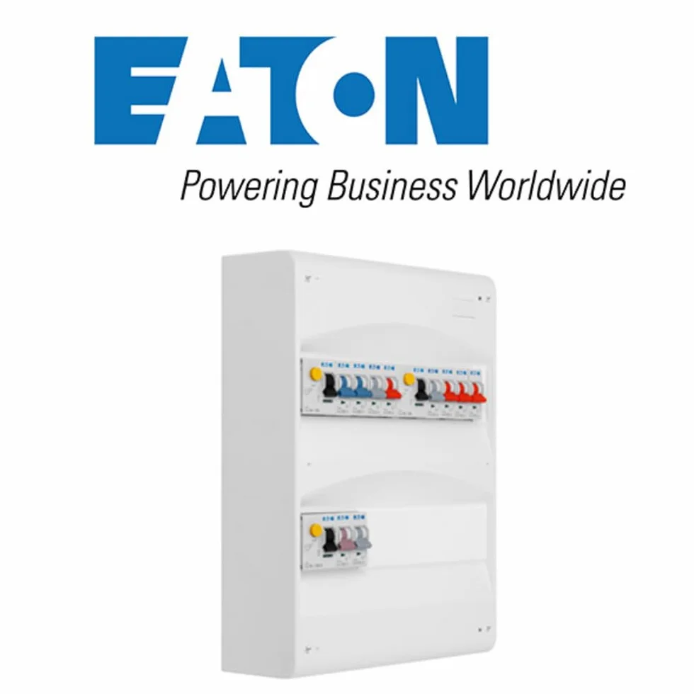 EATON - Cuadro 2 filas preequipadas 2 inter. diff. 40 A + 1 inter. diff. 40 A + 10 disyuntores