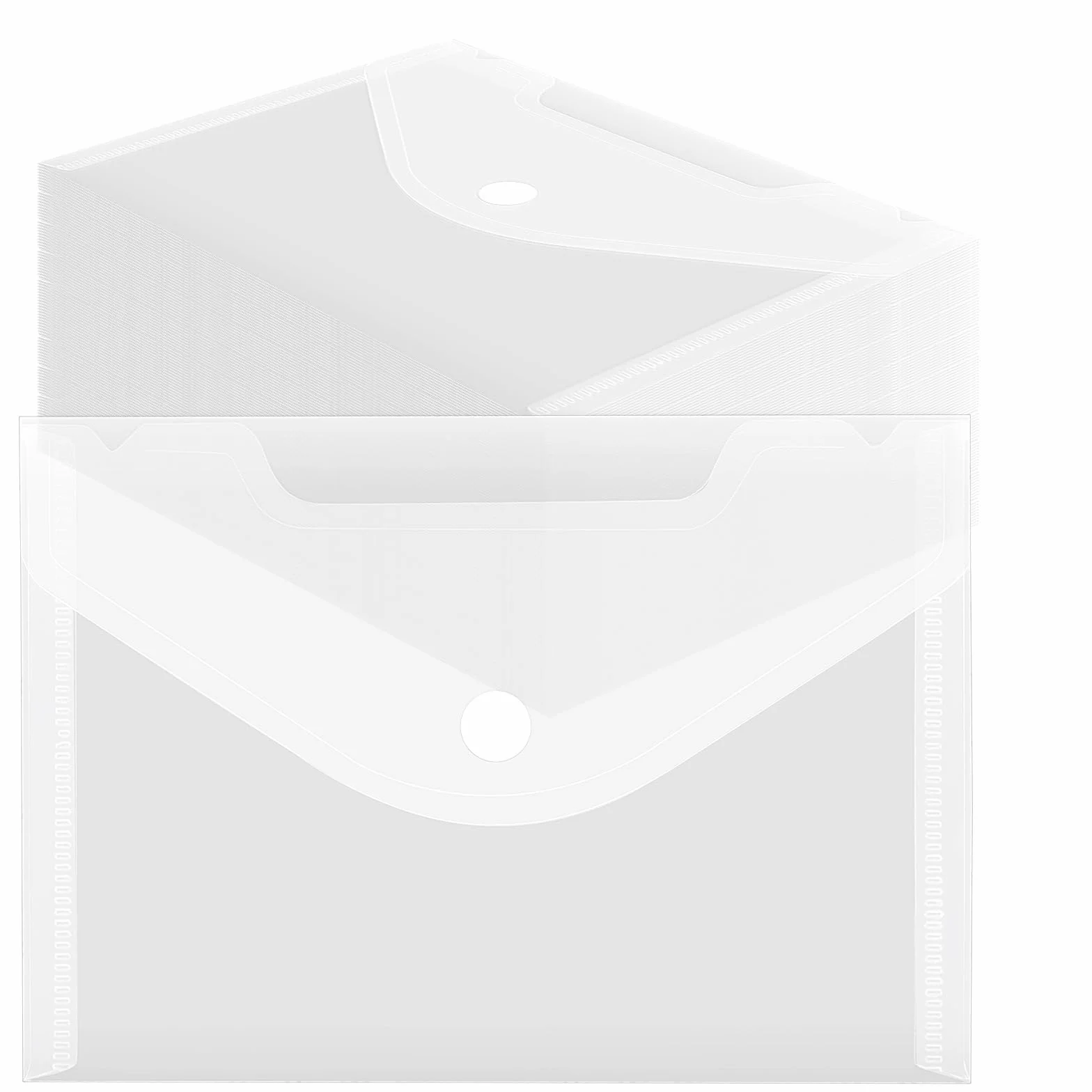 Carteras transparentes A6, sobres de plástico para archivos, paquete de 100