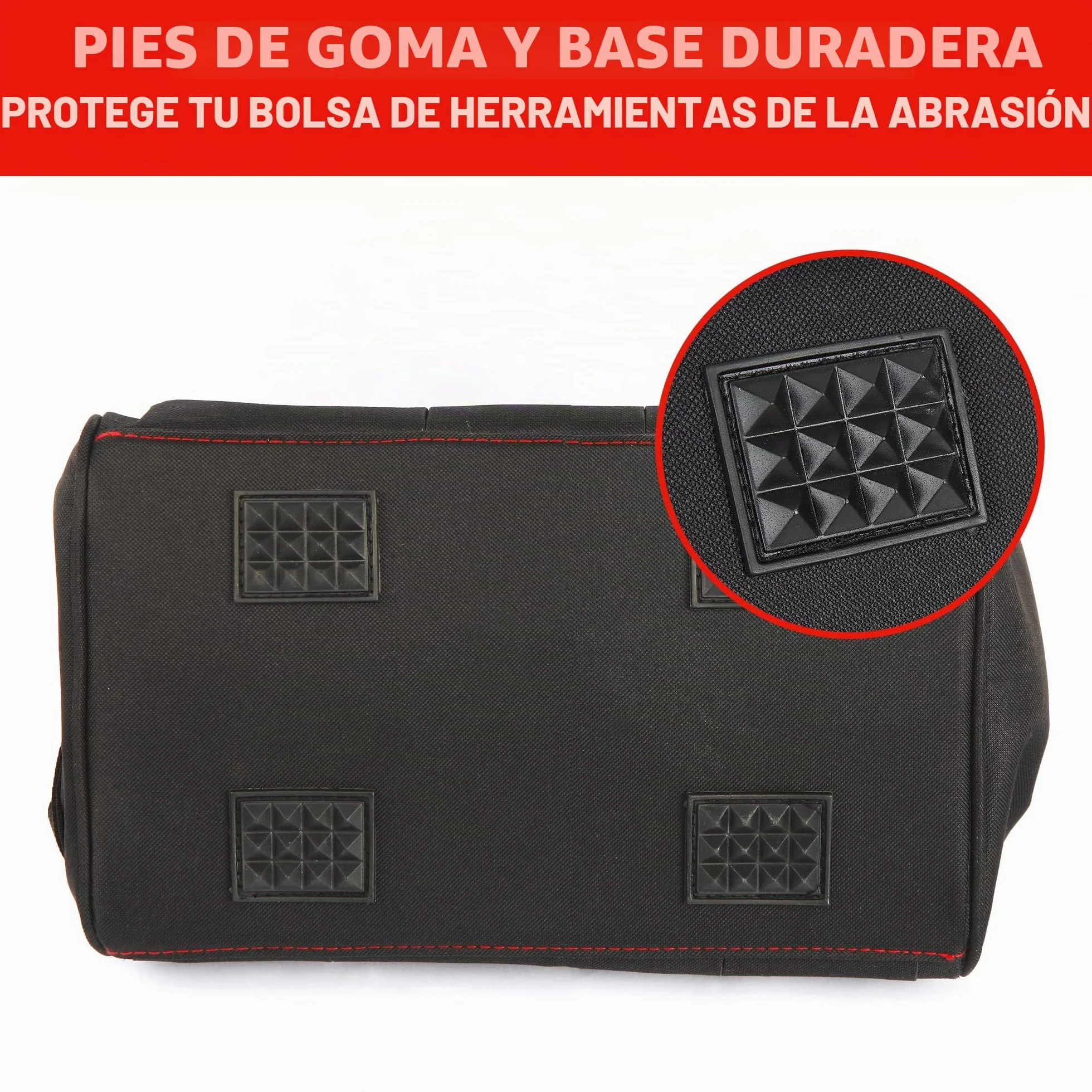 WORKPRO Bolsa de Herramientas 30 x 18 x 20 cm, Bolsa de Transportse Universal, 7 Bolsillos Exteriores, Amplia Apertura de Cremallera, Correa de Hombro Ajustable, para Almacenamiento de Herramientas