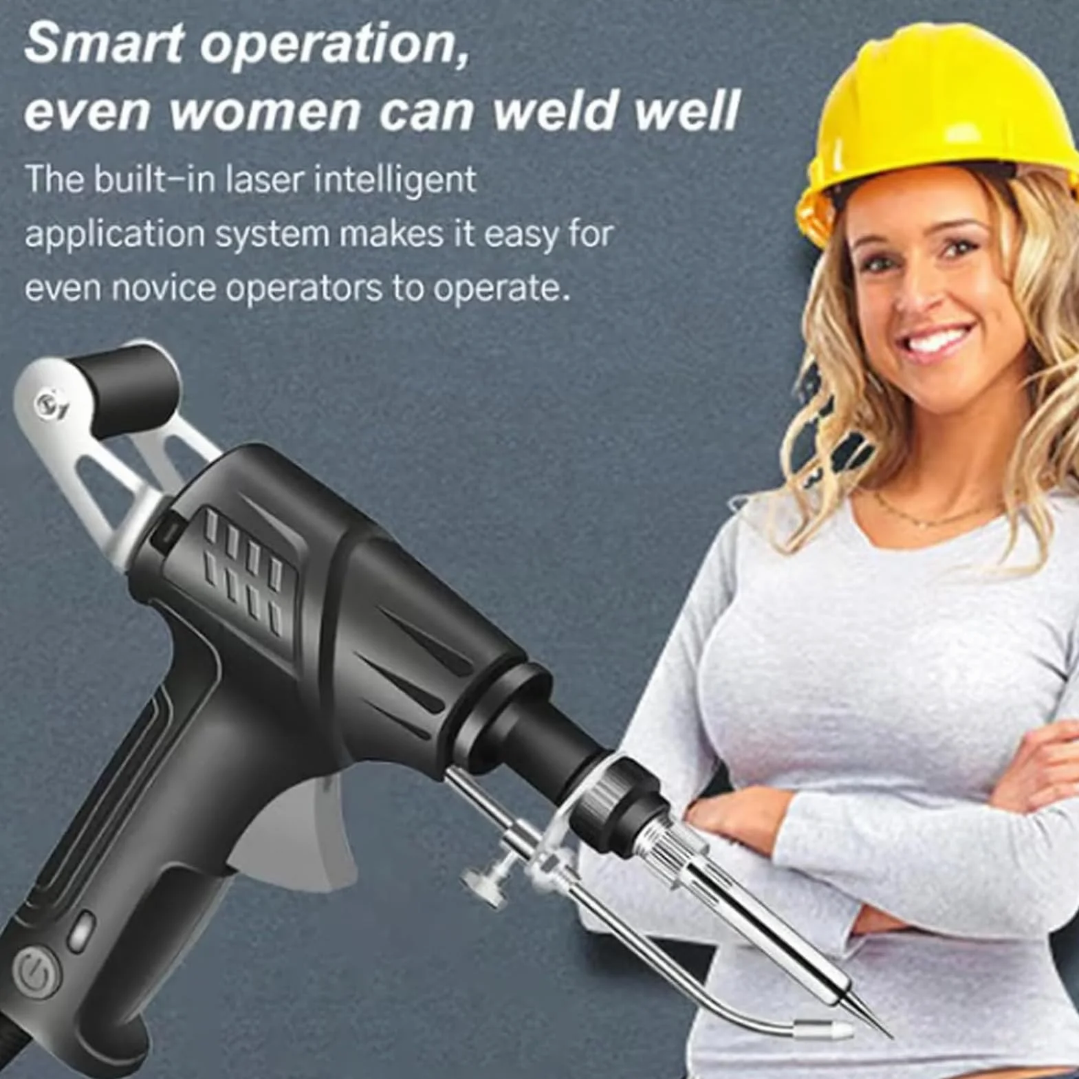 Herramientas de soldadura láser industriales con calentamiento interno, juego de pistola de soldadura multifunción, soldador de mano (Green,External Heat)
