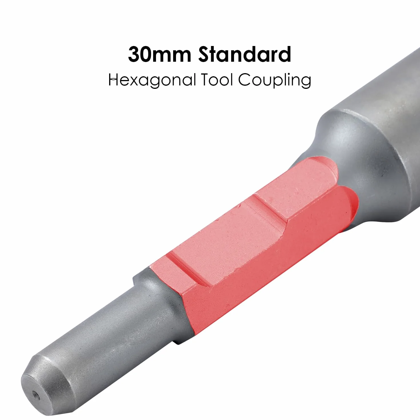 TOPWAY 65A Jack Martillo Star Picket Post Driver Cincel Poco 50x70x220 mm, para Demolición Jackhammer Interruptor 121144