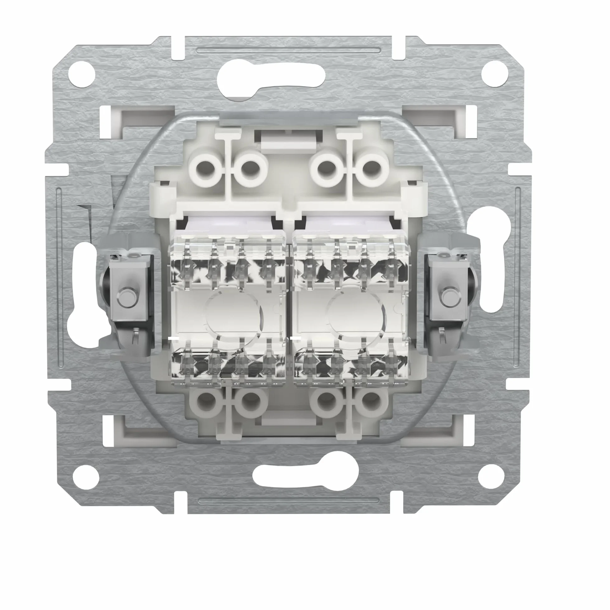 Schneider Electric Asfora EPH4870121D RJ45 Cat.6e - Enchufe de red (2 enchufes, conector de datos, IDC), color blanco