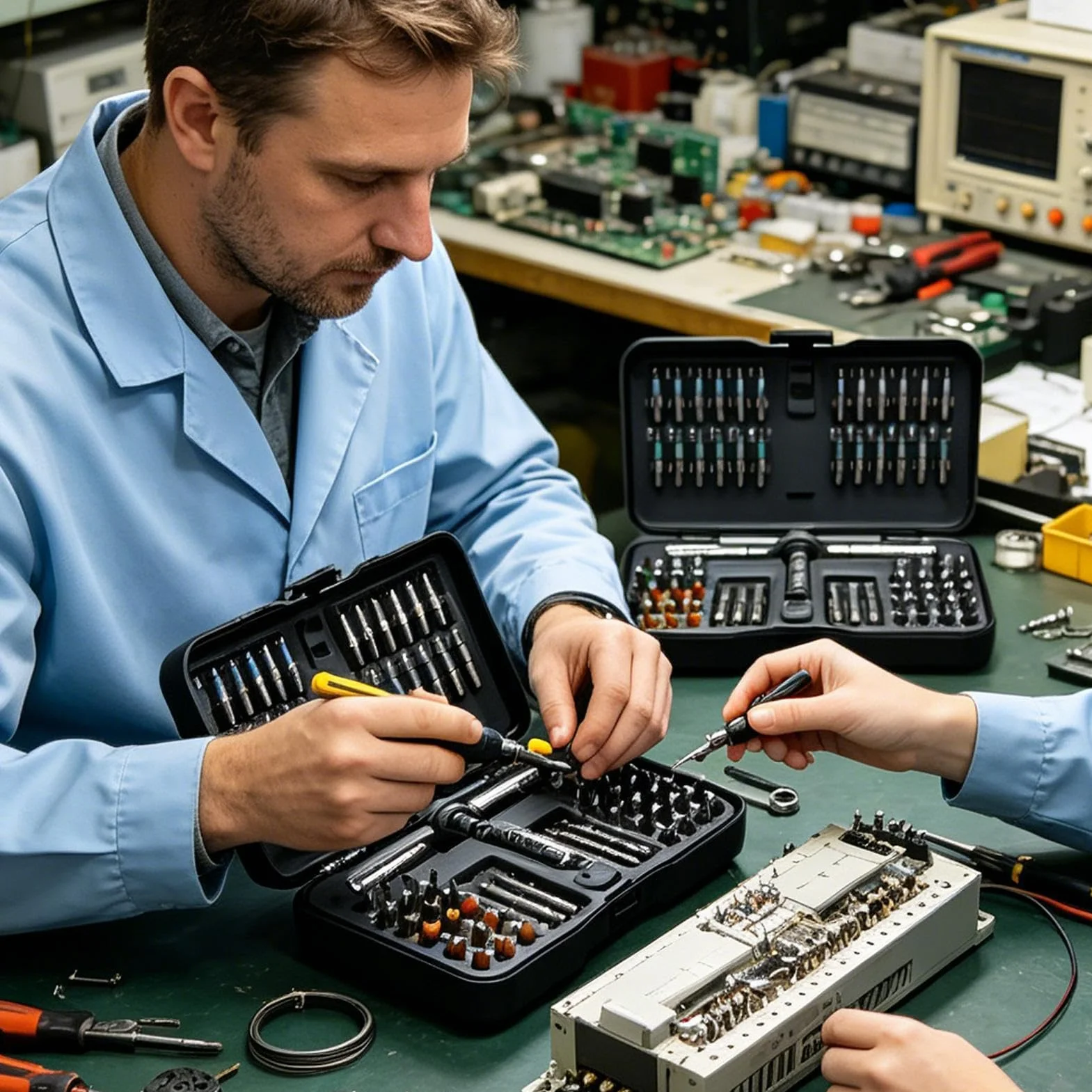 Set Destornillador Magnético De Carraca 66 Puntas Precisión Ergonómicas | Con Estuche y Destornillador Carraca Magnético para Reparación Eléctrica Computadora Bricolaje Modelismo Teléfono