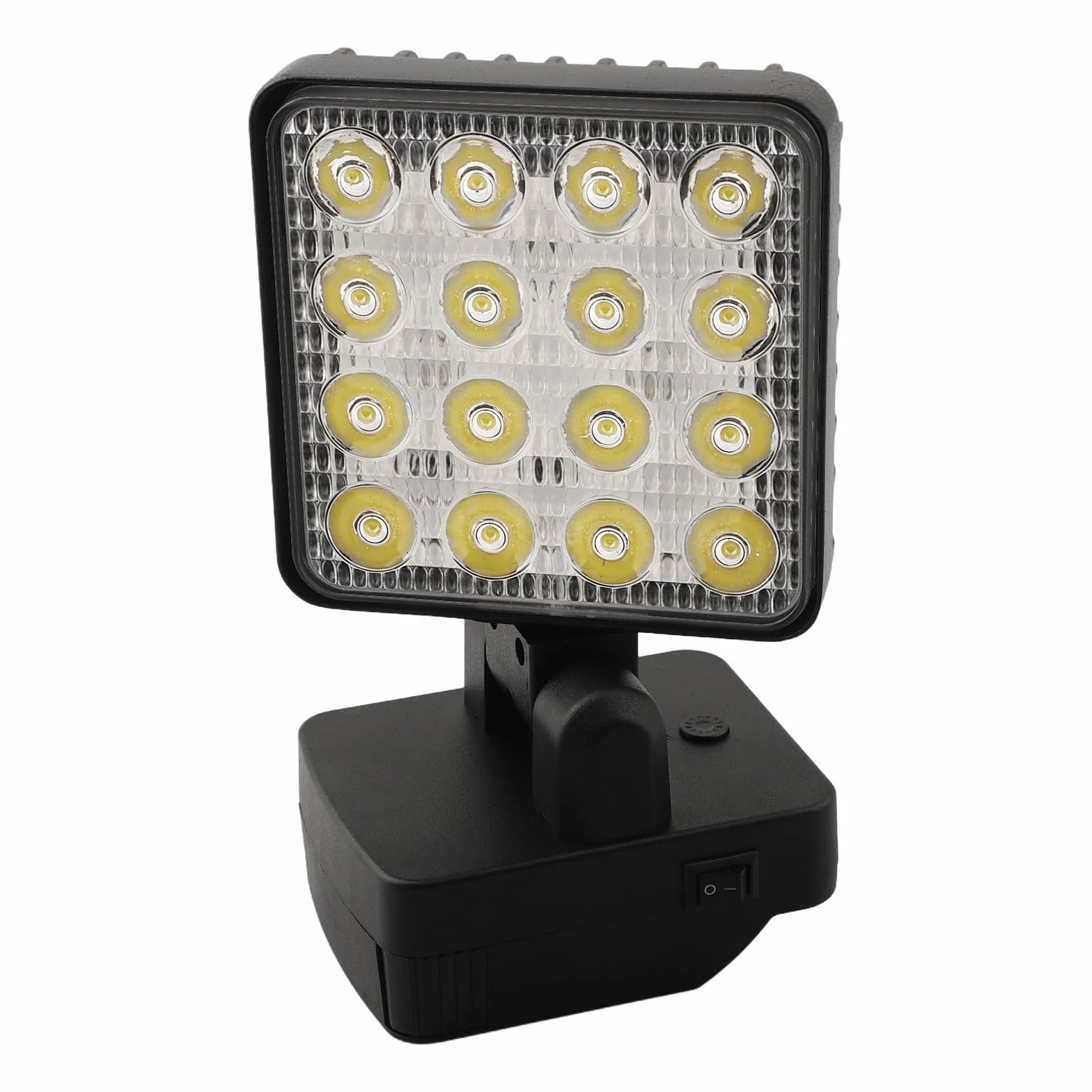 Gdfnmogo Luz de trabajo LED inalámbrica compatible con batería Metabo de 18 V BS18 LT SB18 LT SSD18 LT SSW18 LT2, 1200-1500LM 16 LED linterna portátil con inclinación de 90°