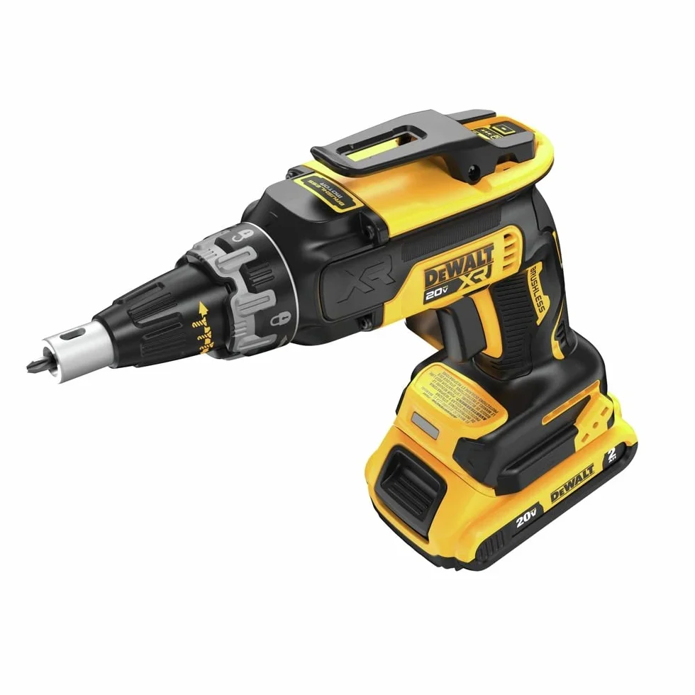 DEWALT 20V Max Drywall Screwgun con (2) baterías de 2Ah y cargador (DCF630D2)