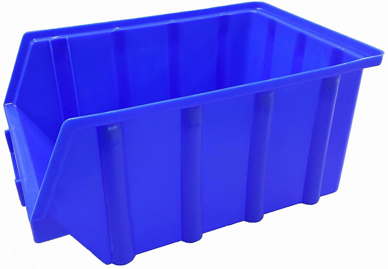 15 unidades Cajas – Azul – Tamaño 4 (222 x 340 x 157 mm) – Apilable/Visión estante de caja/caja/caja de almacenamiento