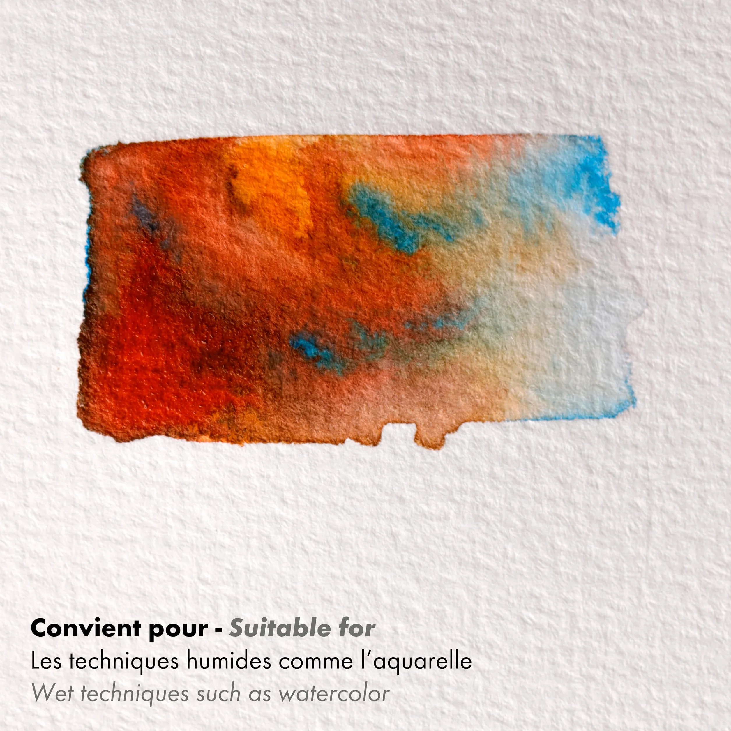 Clairefontaine Bloc spiralé micro-perforé Aquapad A5 14,8x21 cm 300g 25 Feuilles Papier Aquarelle Blanc Grain Moyen Fin