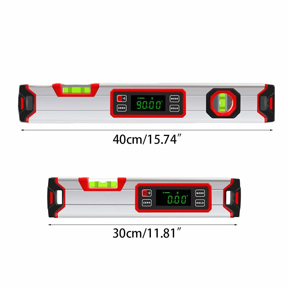Nivel digital de precisión, nivel magnético, burbuja de acero de metal, burbuja horizontal y vertical, imán integrado, nivel de burbuja electrónico