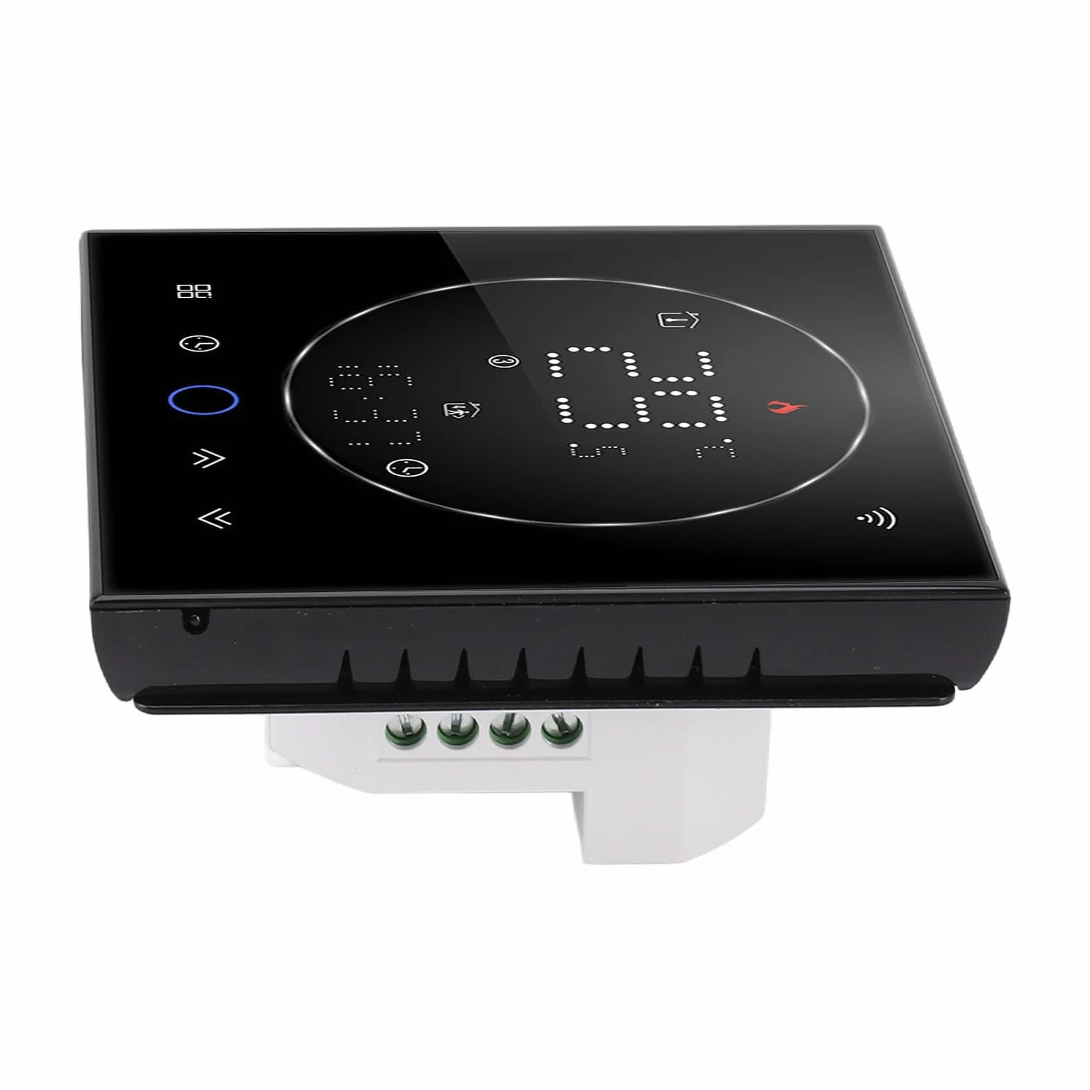 Fafeicy Termostato Inteligente Termostato Programable WiFi 95 a 240 V Pantalla LED a Color Control por Voz Alta Precisión para Calentamiento de Agua Control de Válvula de Agua y CA Uso Doméstico