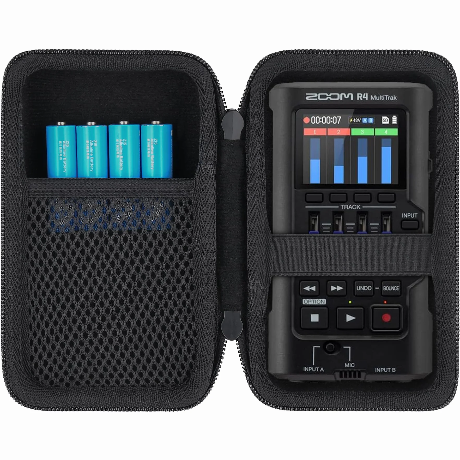 co2CREA Duro Viajar Caja Estuche Funda para Zoom R4 MultiTrak Grabadora portátil