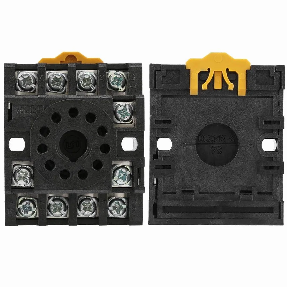 PF113A Enchufe de la Base del Relé de Potencia del Zócalo del Soporte del Relé de 11 Pines JQX-10F JTX-2C